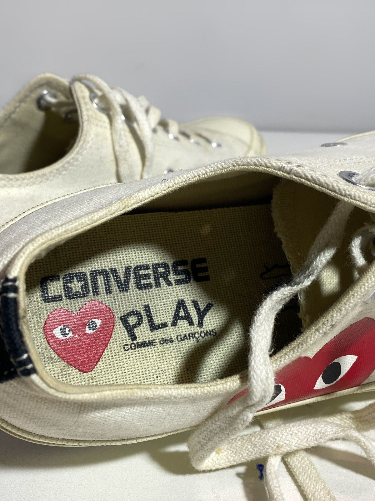 Comme des Garcons Converse PLAY Comme Des Garconc Canvas Chuck 70s Size US 7 / EU 40 - 10 Thumbnail