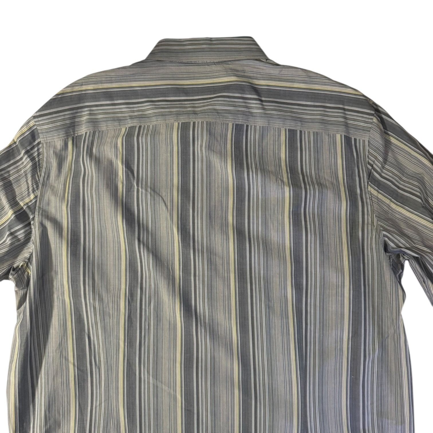 Kenneth Cole Kenneth Cole New York Dress Shirt Blue Gray Stripes XXL Size US XXL / EU 58 / 5 - 4 Thumbnail