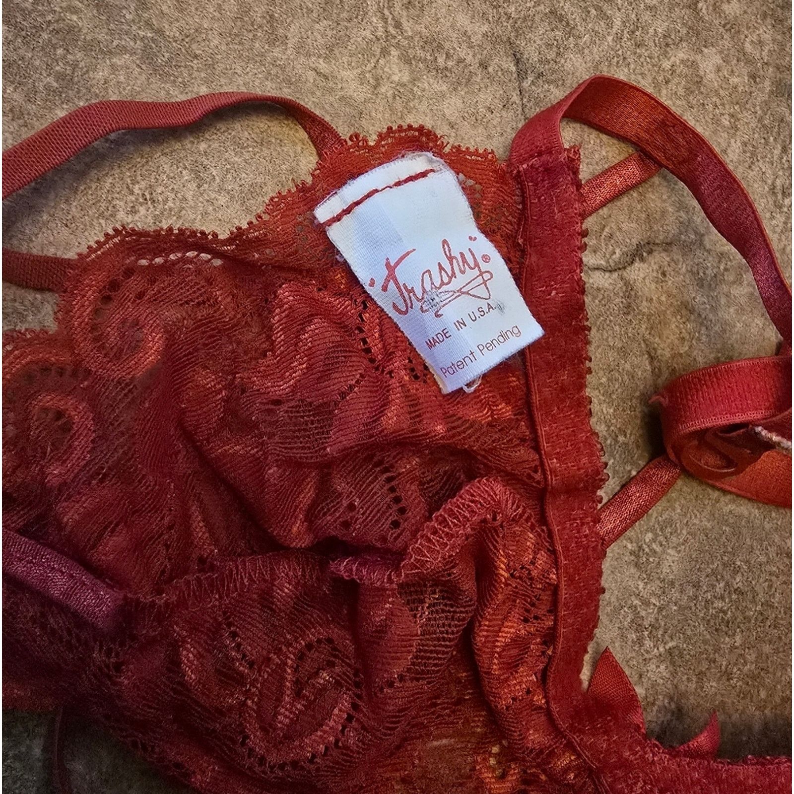 Other Red | TRASHY | Lace Detailed Bralette Size ONE SIZE - 3 Thumbnail