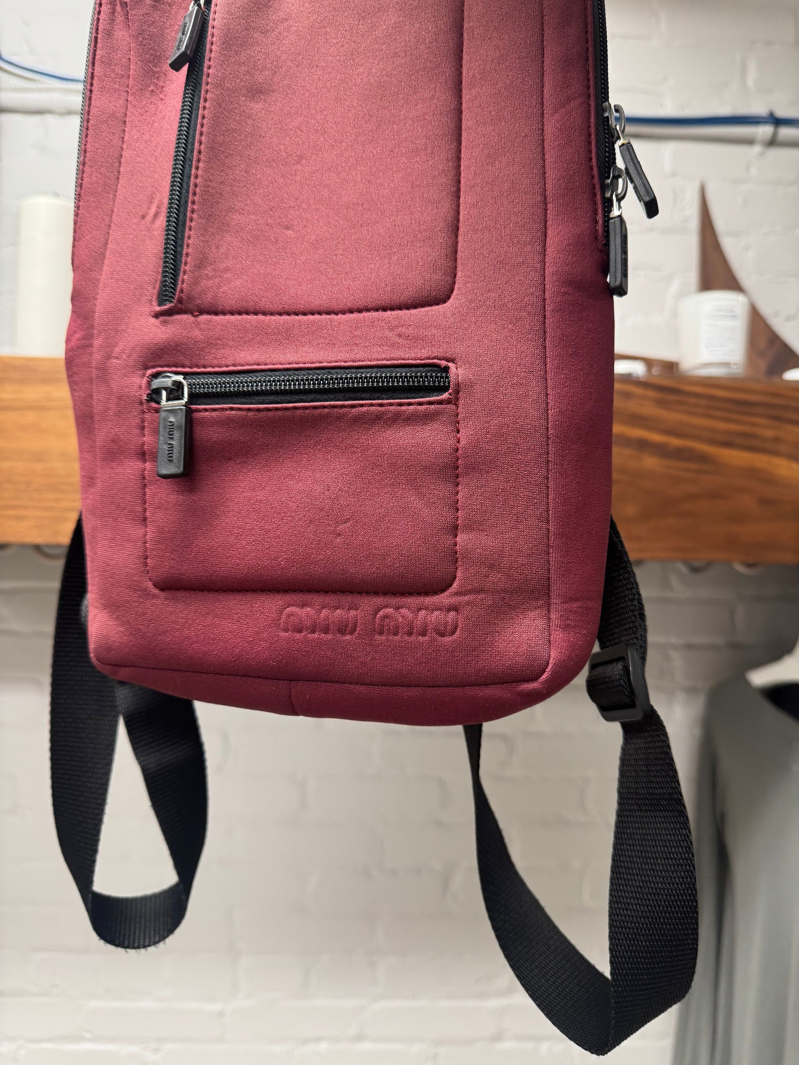 Miu Miu Vintage Miu Miu Miniature ‘Shell’ Sun Faded Red Backpack Size ONE SIZE - 2 Thumbnail