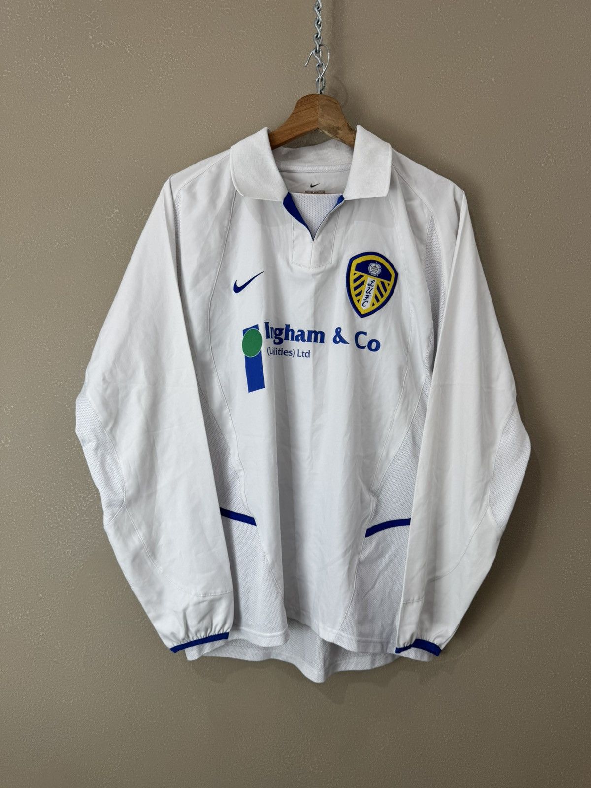 Nike Vintage Leeds United Home Jersey 2002 Longsleeve Size US M / EU 48-50 / 2 - 1 Thumbnail