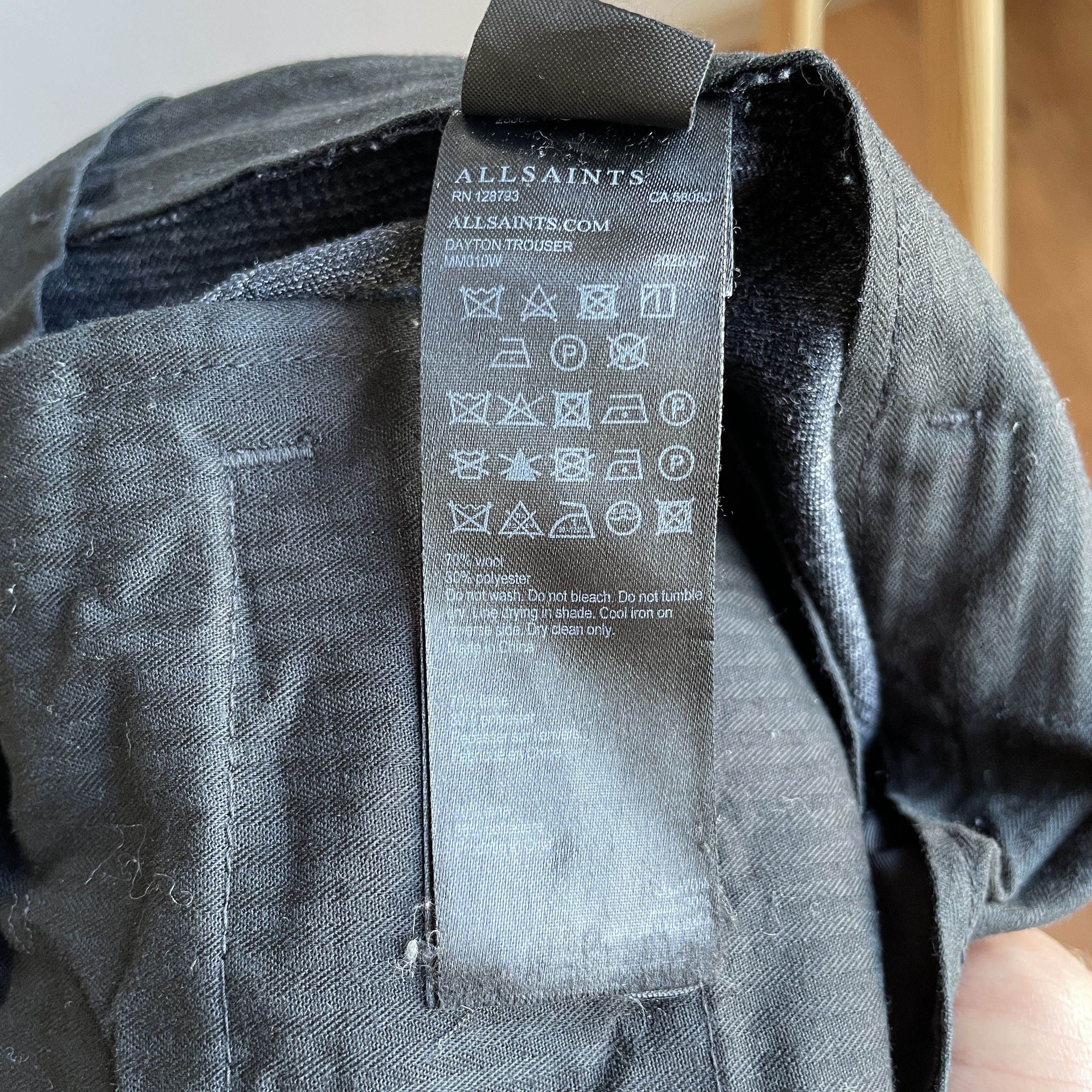 Allsaints Allsaints Check Wool Dayton Cropped Dress Trousers Size 32 Size US 32 / EU 48 - 9 Thumbnail