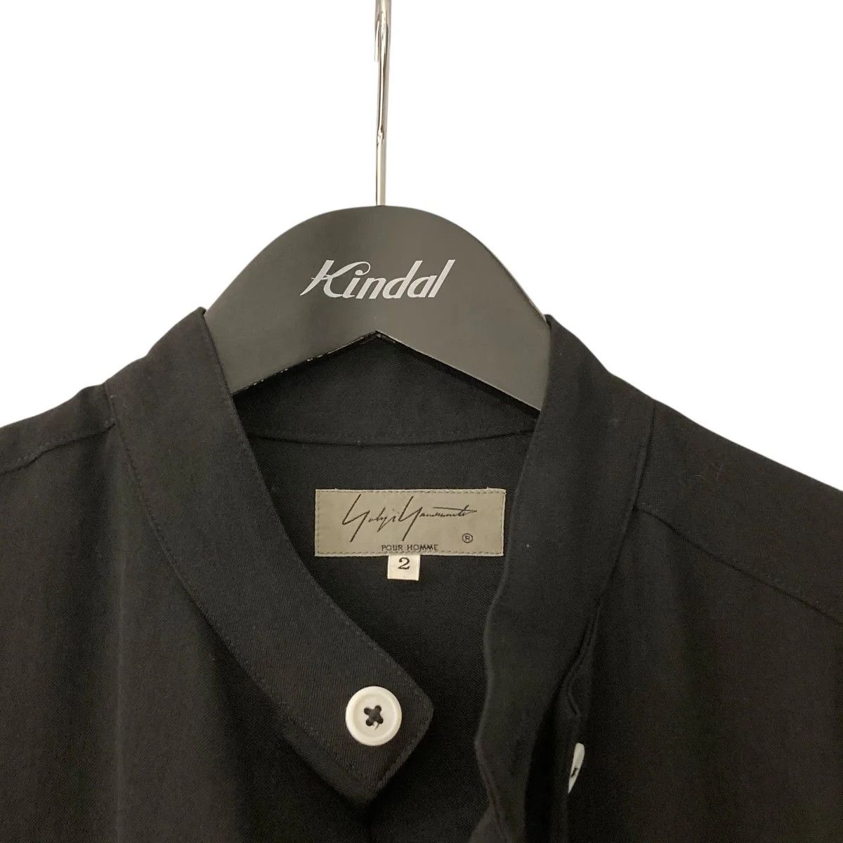 Yohji Yamamoto Yohji Yamamoto pour homme/19AW Wrinkled Gabardine Tall Shirt Size US M / EU 48-50 / 2 - 3 Thumbnail