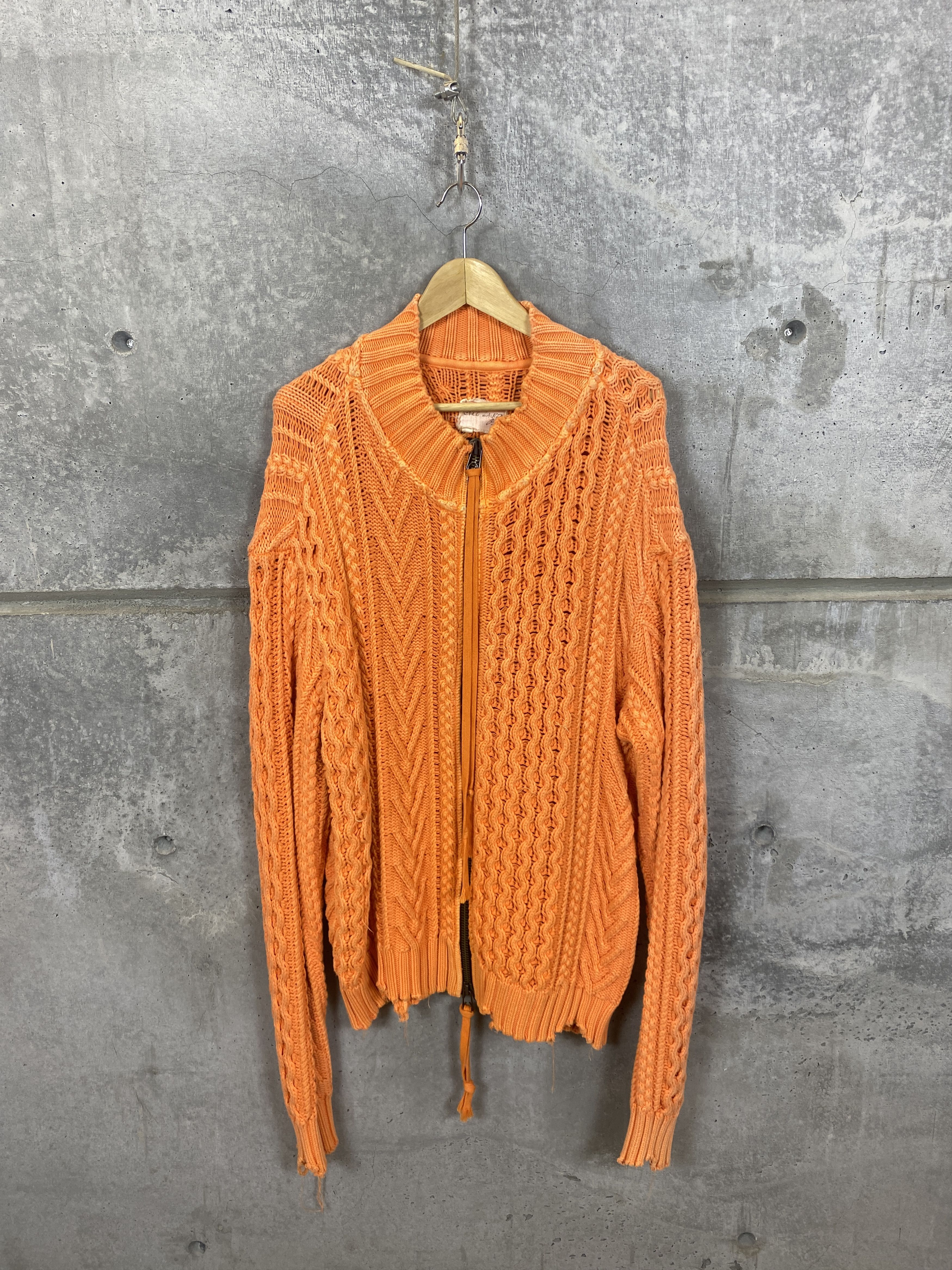 Greg Lauren GREG LAUREN CABLE KNIT FISHERMAN SAMPLE SWEATER JACKET Size US L / EU 52-54 / 3 - 1 Thumbnail
