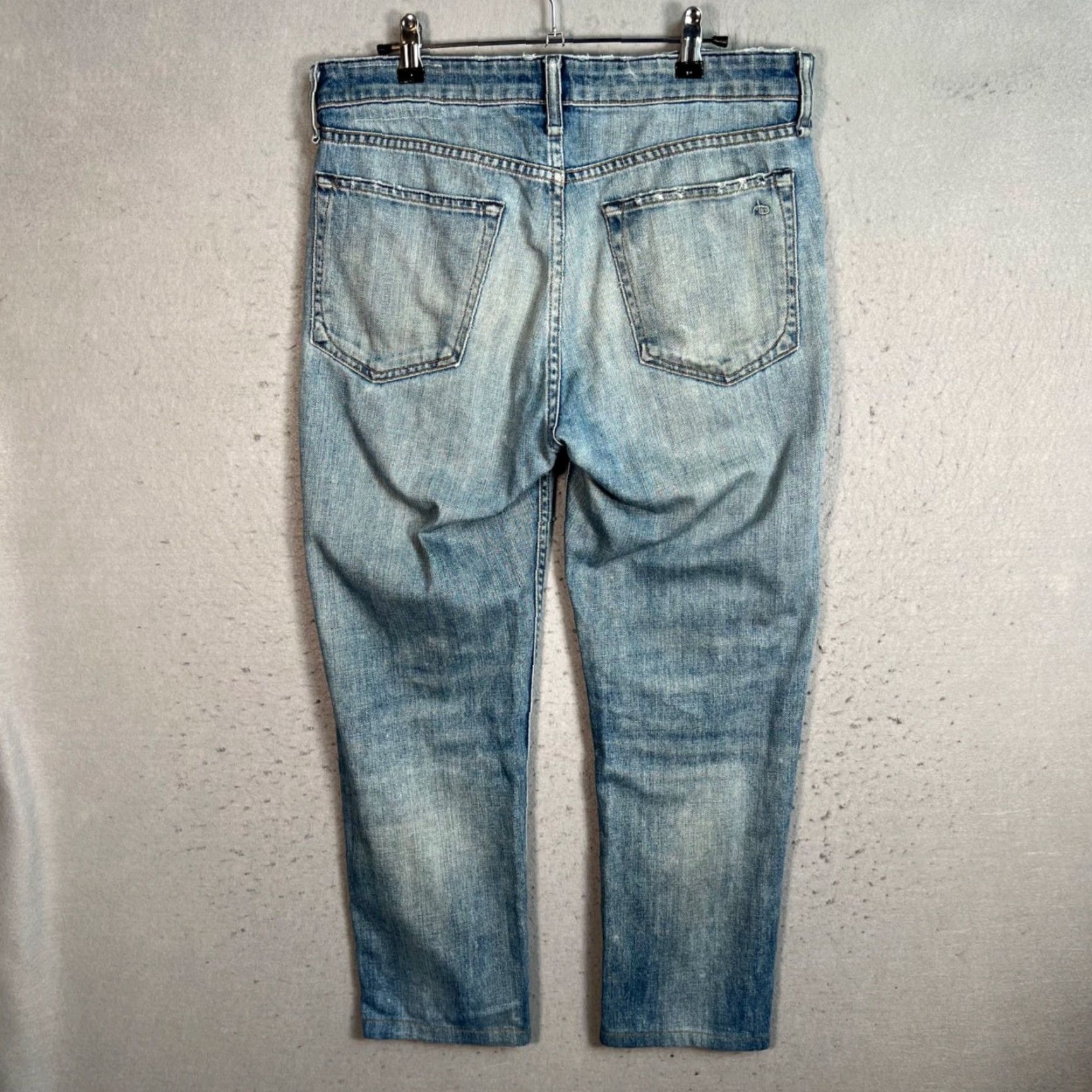 Rag & Bone Rag & Bone Mens Denim Jeans Size 30 Blue Slim Fit Tapered Regular Inseam 25 Rock & Bone Slimming Cotton Blend Jeans Size US 30 / EU 46 - 2 Thumbnail