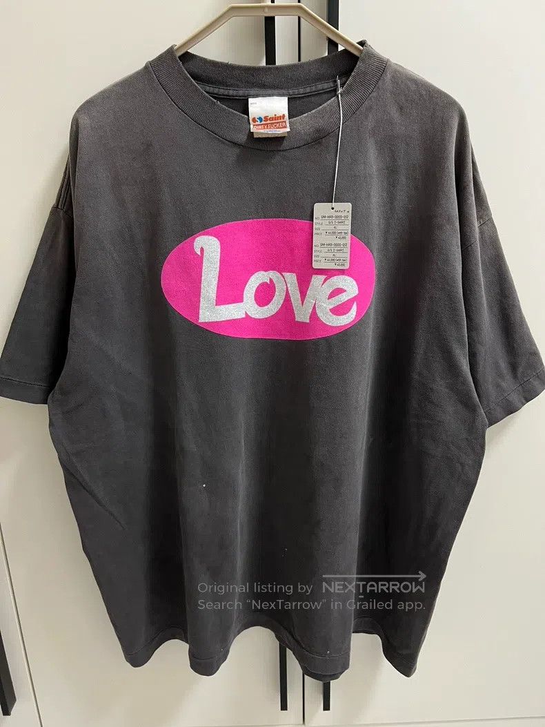 Saint Michael Saint Michael Pink heart distressed short-sleeve Size US XL / EU 56 / 4 - 1 Thumbnail