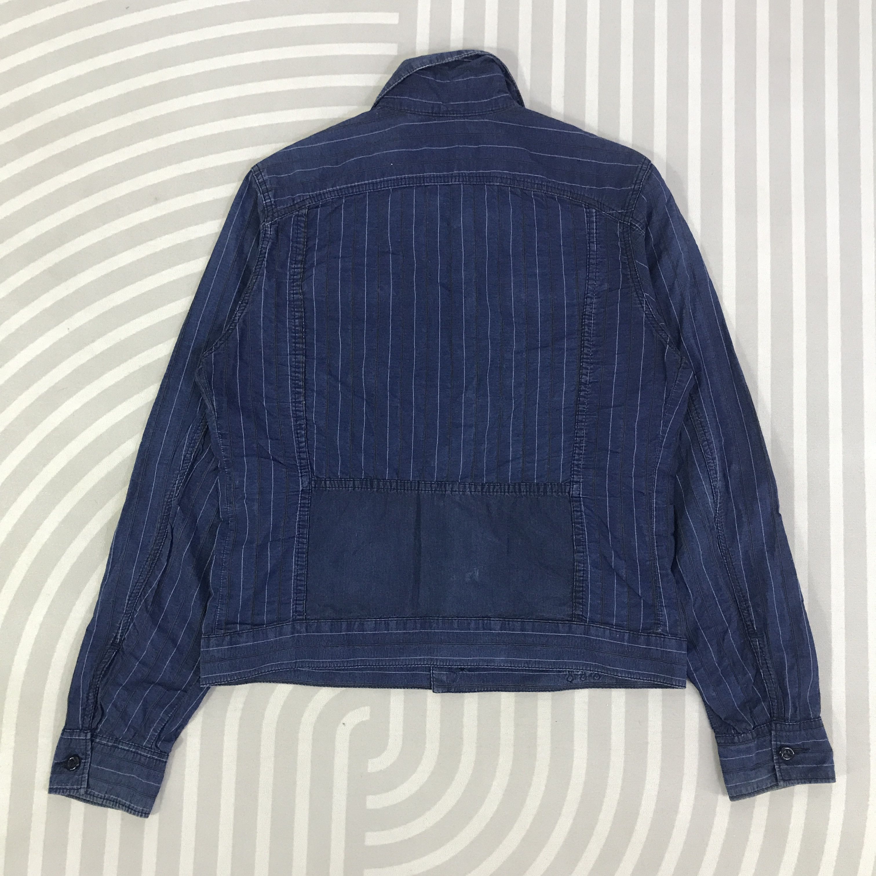 Diesel Vintage Diesel Button Ups indigo Jacket K125B8 Size US L / EU 52-54 / 3 - 3 Thumbnail