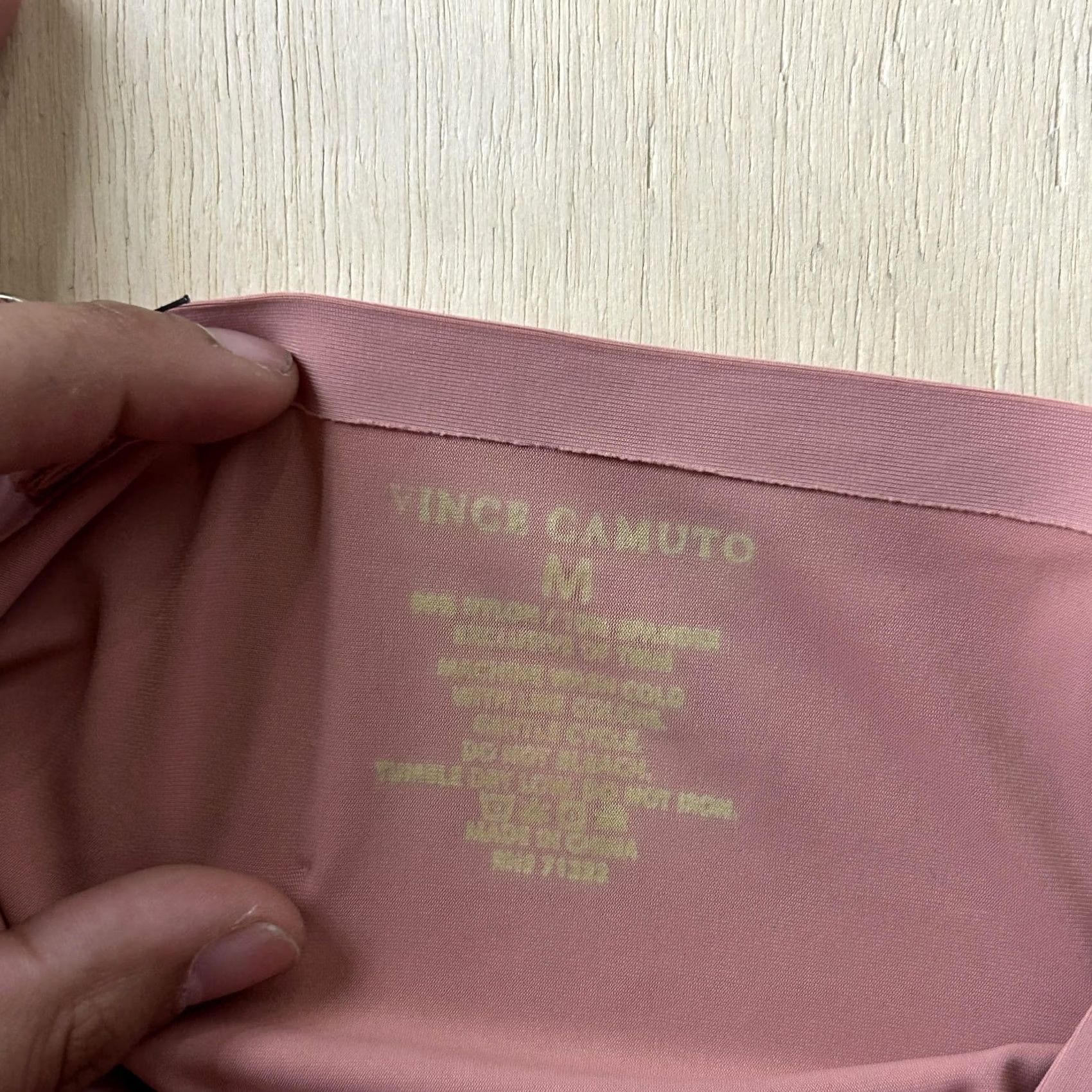 Vince Camuto Vince Camuto Bralette Womens Medium Pink Microfiber Wireless Adjustable Straps Size ONE SIZE - 4 Thumbnail