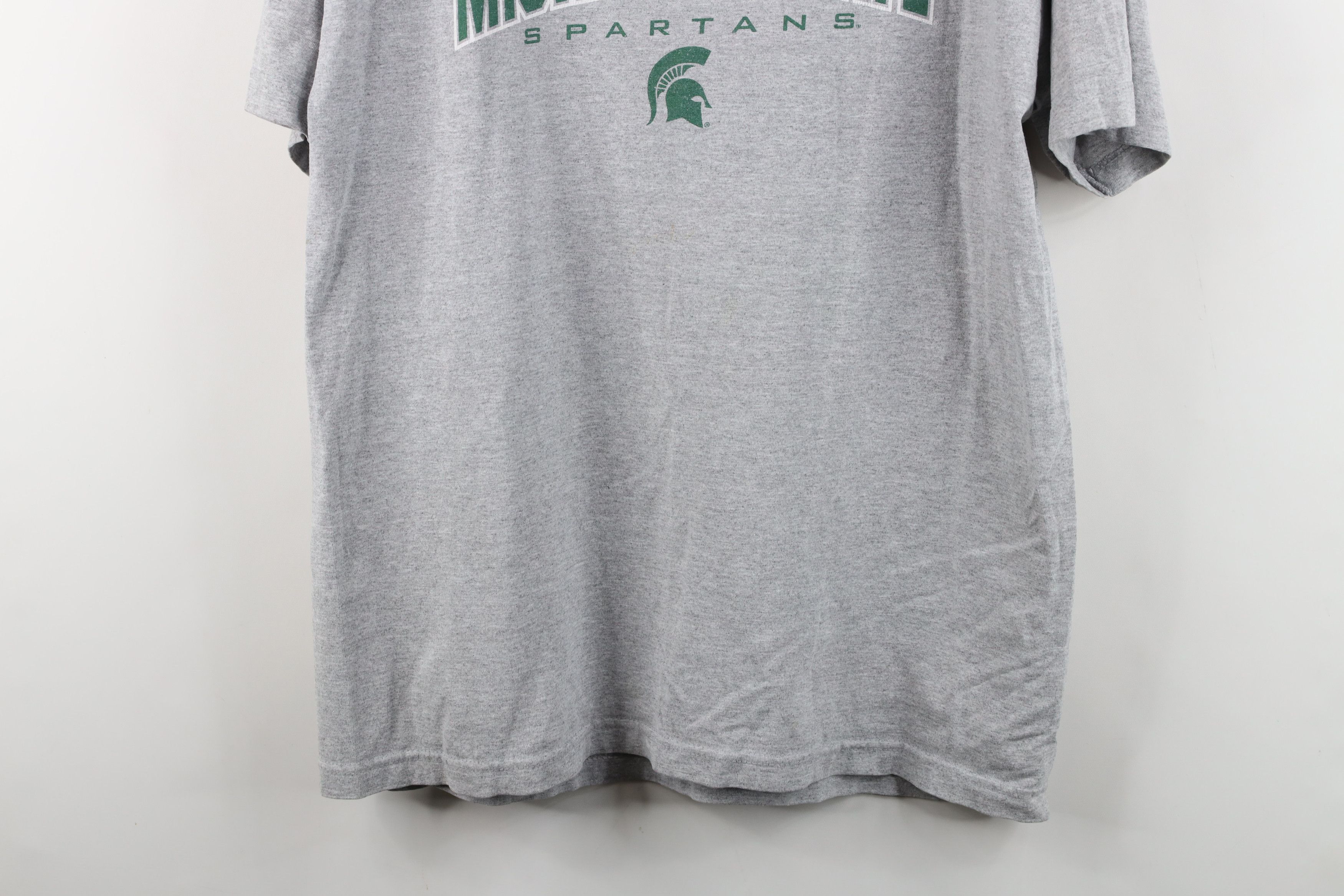 Vintage Vintage 90s Y2K Michigan State University T-Shirt Gray Size US L / EU 52-54 / 3 - 3 Thumbnail