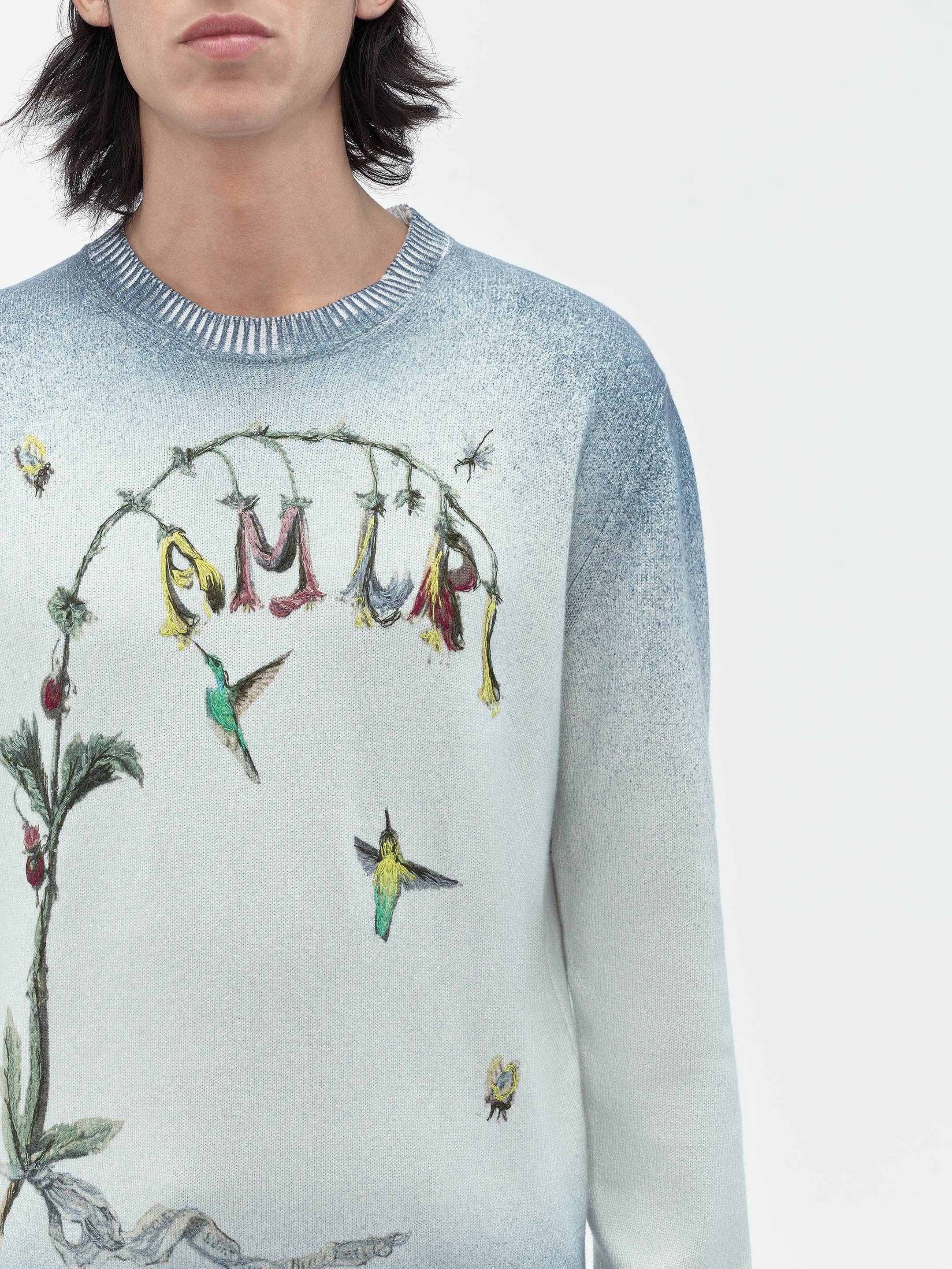 Amiri o1s1wg110525 Embroidered Hummingbird Crewneck Sweater Size US S / EU 44-46 / 1 - 4 Thumbnail