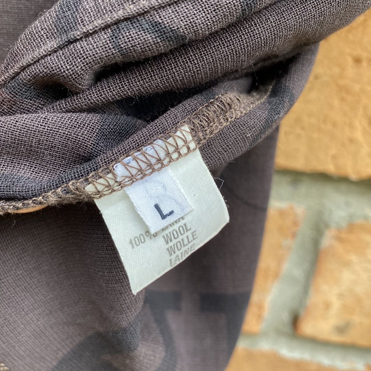 Hermes HERMES PARIS Dark Brown Printed Font Cardigan Size L / US 10 / IT 46 - 15 Thumbnail
