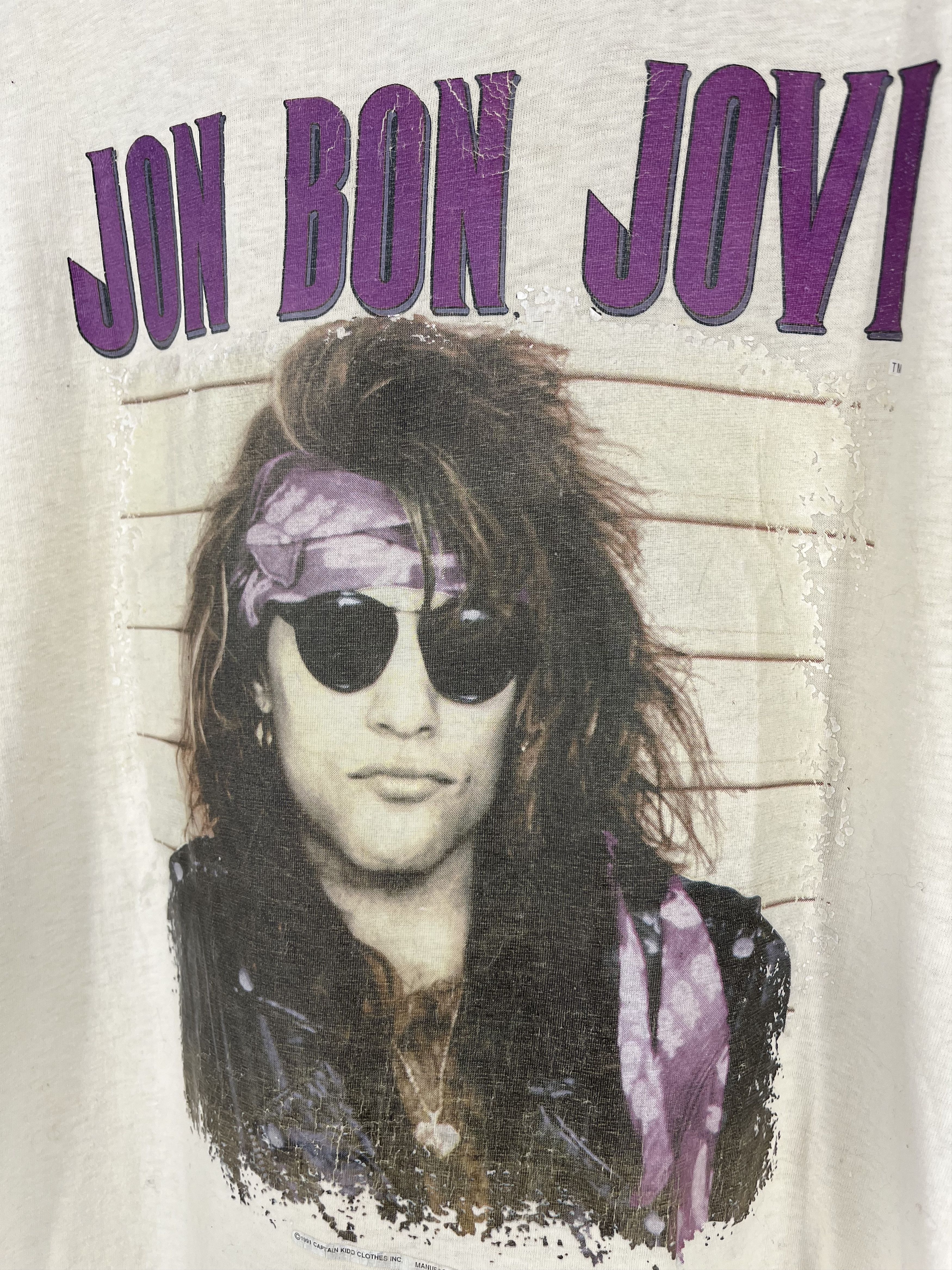 Bon Jovi × Vintage VINTAGE 1991 BON JOVI KEEP THE FAITH T-SHIRT Size US M / EU 48-50 / 2 - 7 Thumbnail