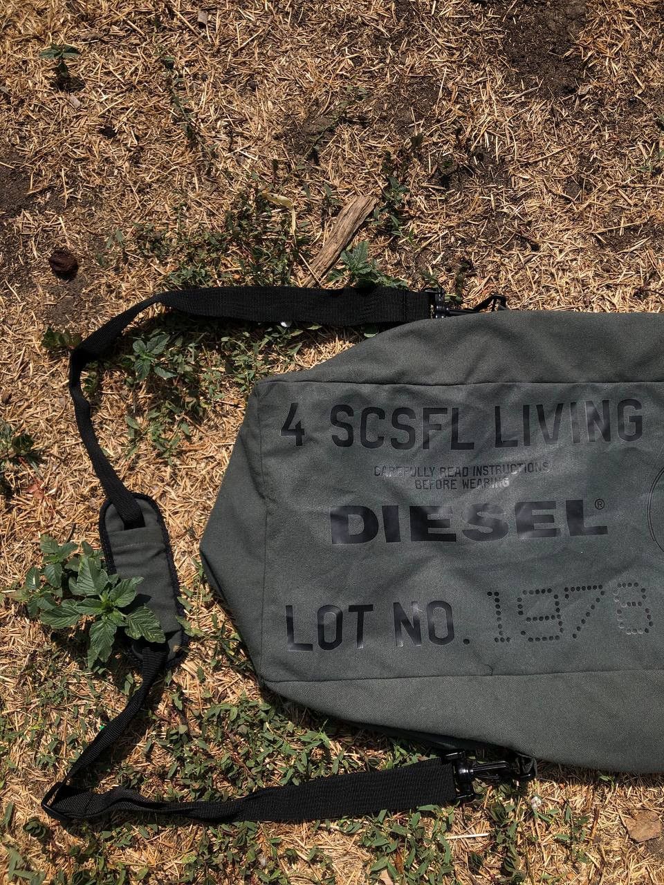 Diesel × Vintage VERY RARE DIESEL 4 SCSFL LIVING GORPCORE BAG MILITARY Y2K Size ONE SIZE - 3 Thumbnail