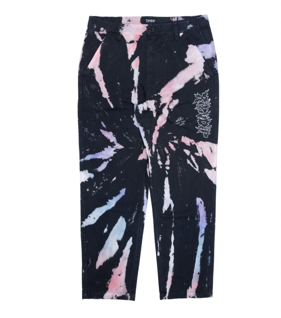 RIPNDIP RIPNDIP Blaze Pant (Black/Peach/Purple Tie Dye) Size 28 NWT Size US 28 / EU 44 - 7 Thumbnail