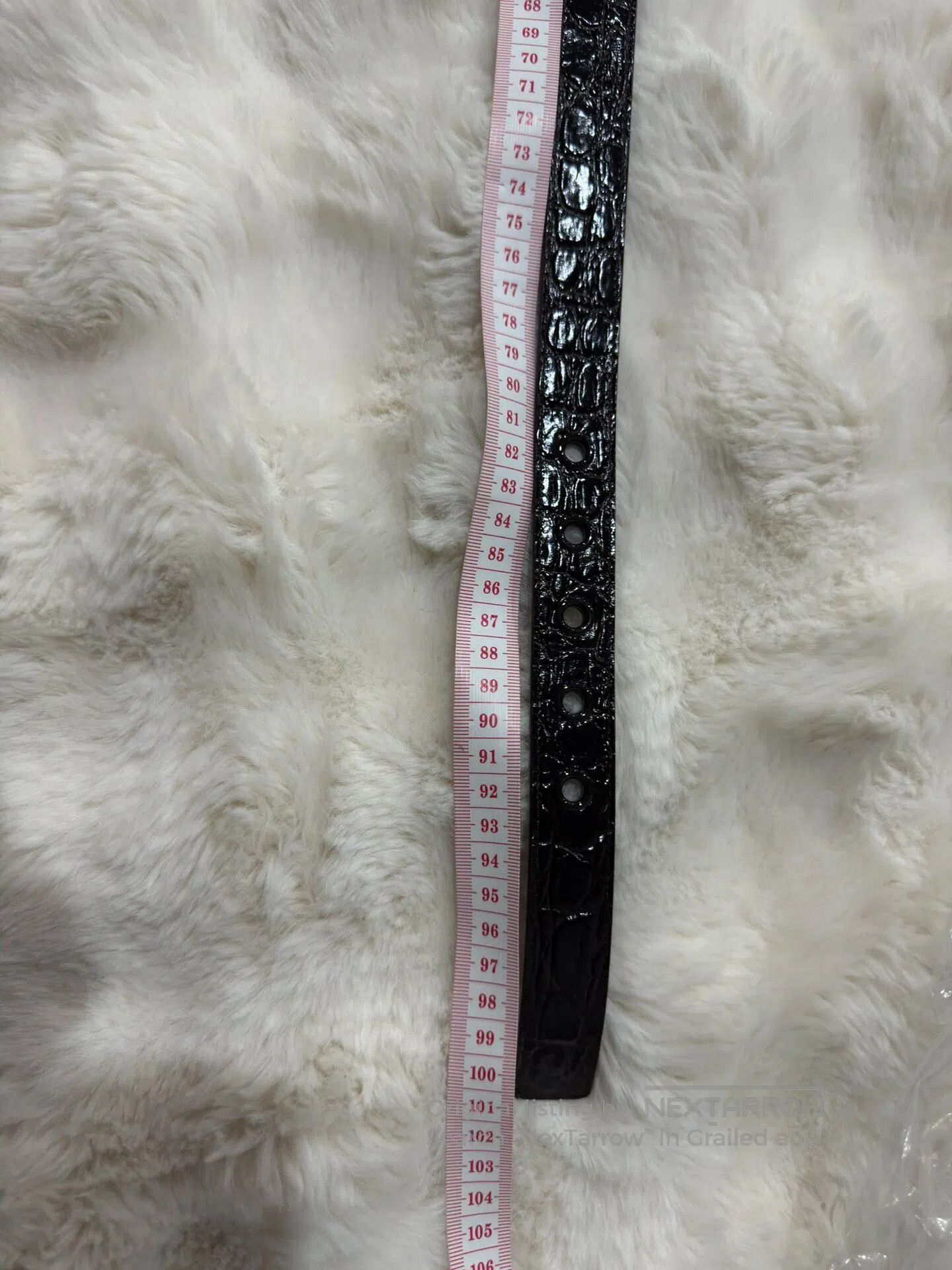 Saint Laurent Paris Saint Laurent Paris size 85 Embossed Belt Leather Belt| Size ONE SIZE - 8 Thumbnail