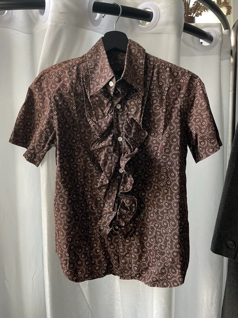 Comme des Garcons comme des garçons Small Floral Printed Pleats shirt Size ONE SIZE - 1 Thumbnail
