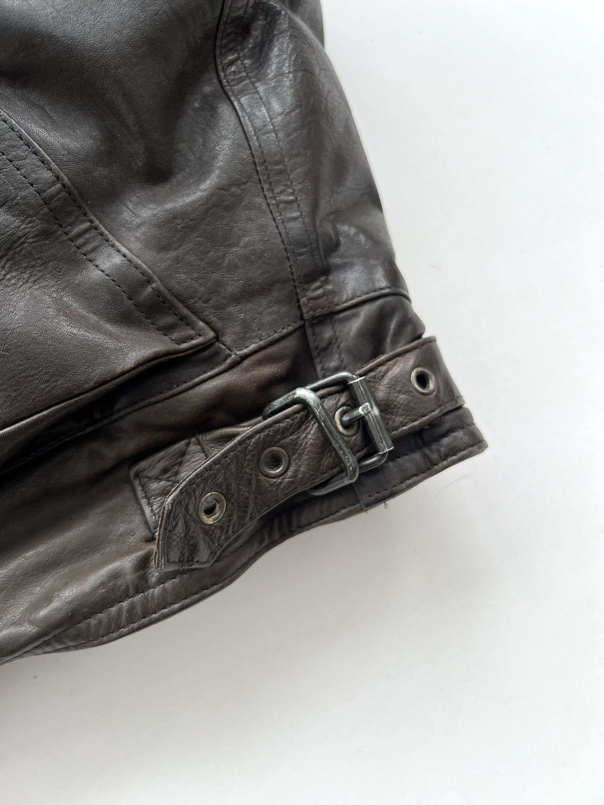 Marithe + Francois Girbaud 🔥1980s Marithe Francois Girbaud Leather Down Aviation Bomber Size US XL / EU 56 / 4 - 18 Thumbnail