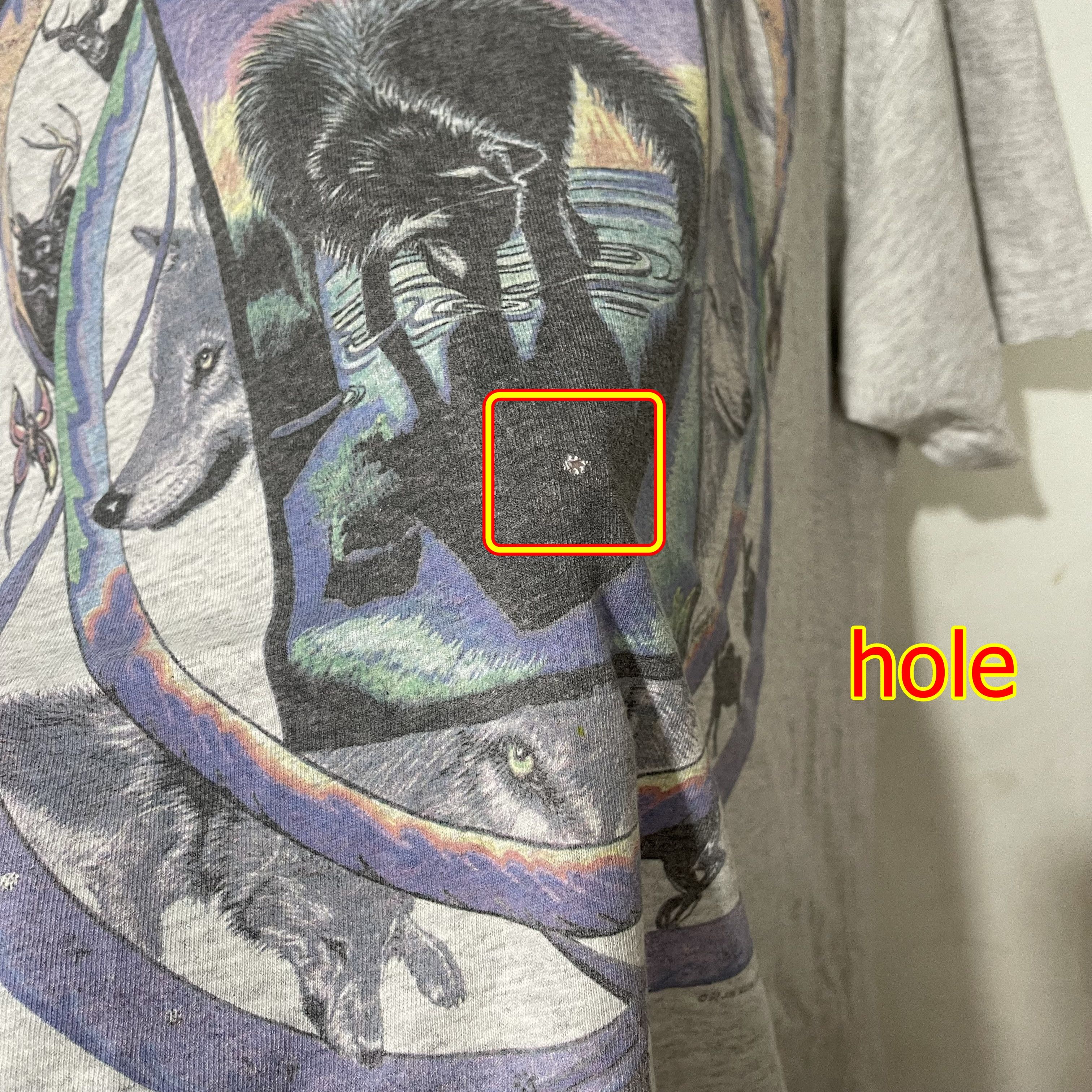 Vintage Vintage 90s Wolf by Jim Morris T-Shirt Size US XL / EU 56 / 4 - 12 Thumbnail