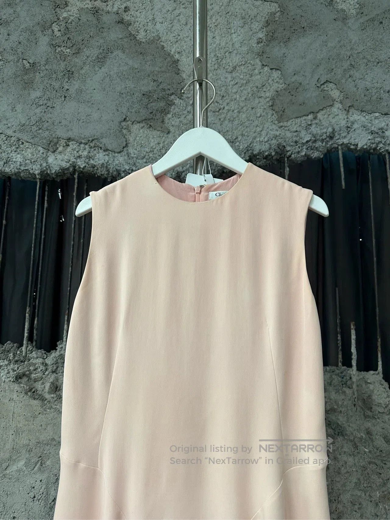 Dior dior sleeveless dress in pale pink. Size US 36 / EU 52 - 3 Thumbnail