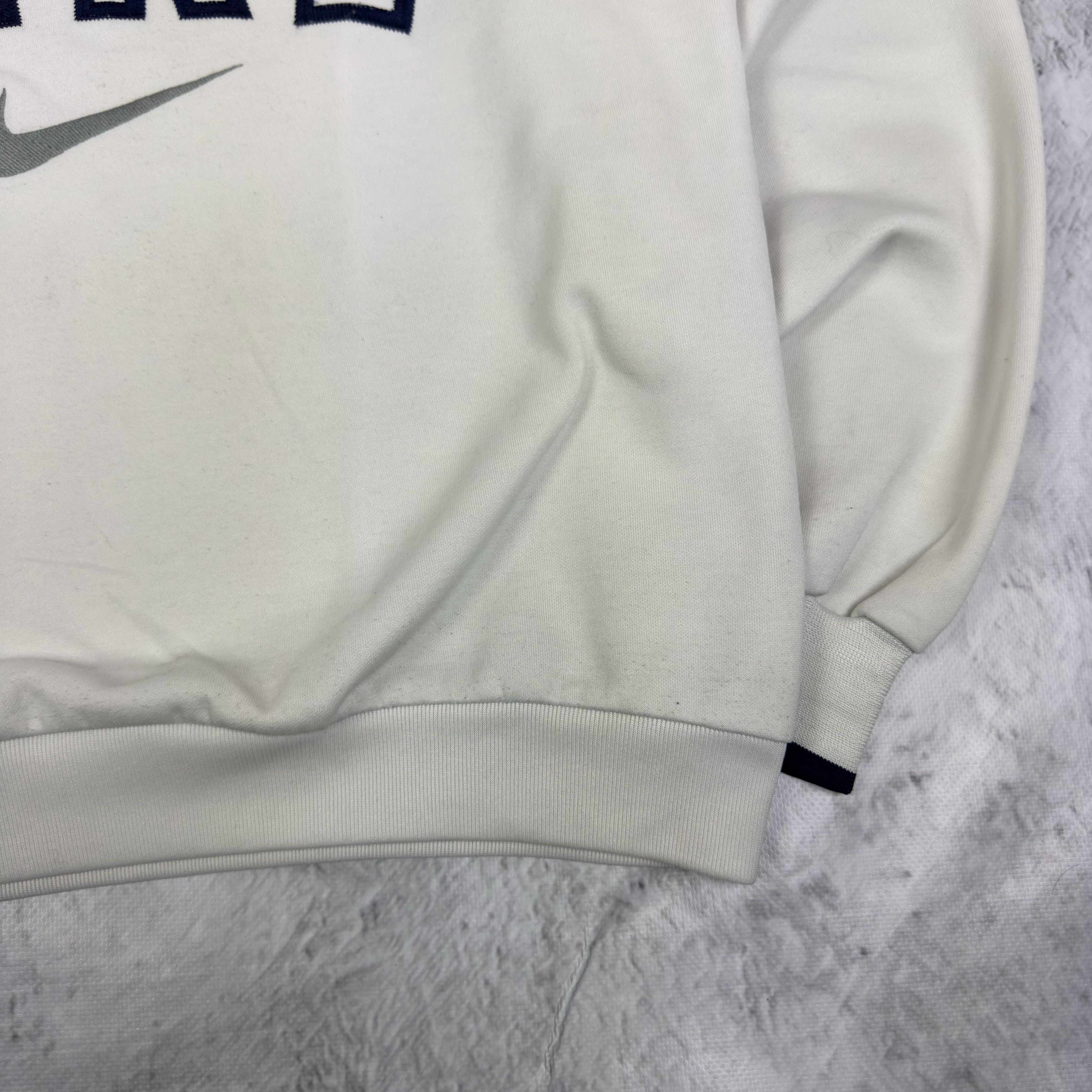 Nike Nike Men's Swoosh Embroidered Spell Out Pullover Sweatshirt Size US S / EU 44-46 / 1 - 4 Thumbnail