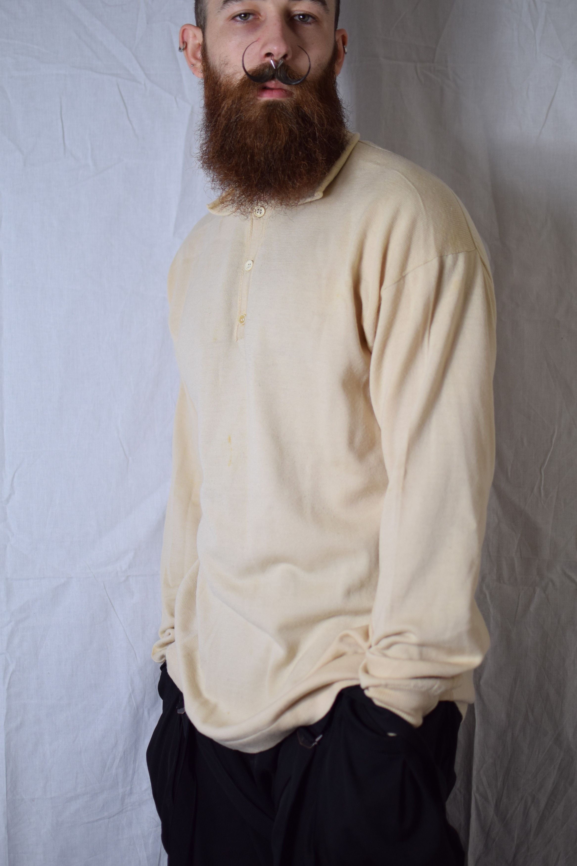 Yohji Yamamoto YYPH AW92 Knit Top - HS-K14-155 Size US L / EU 52-54 / 3 - 4 Thumbnail