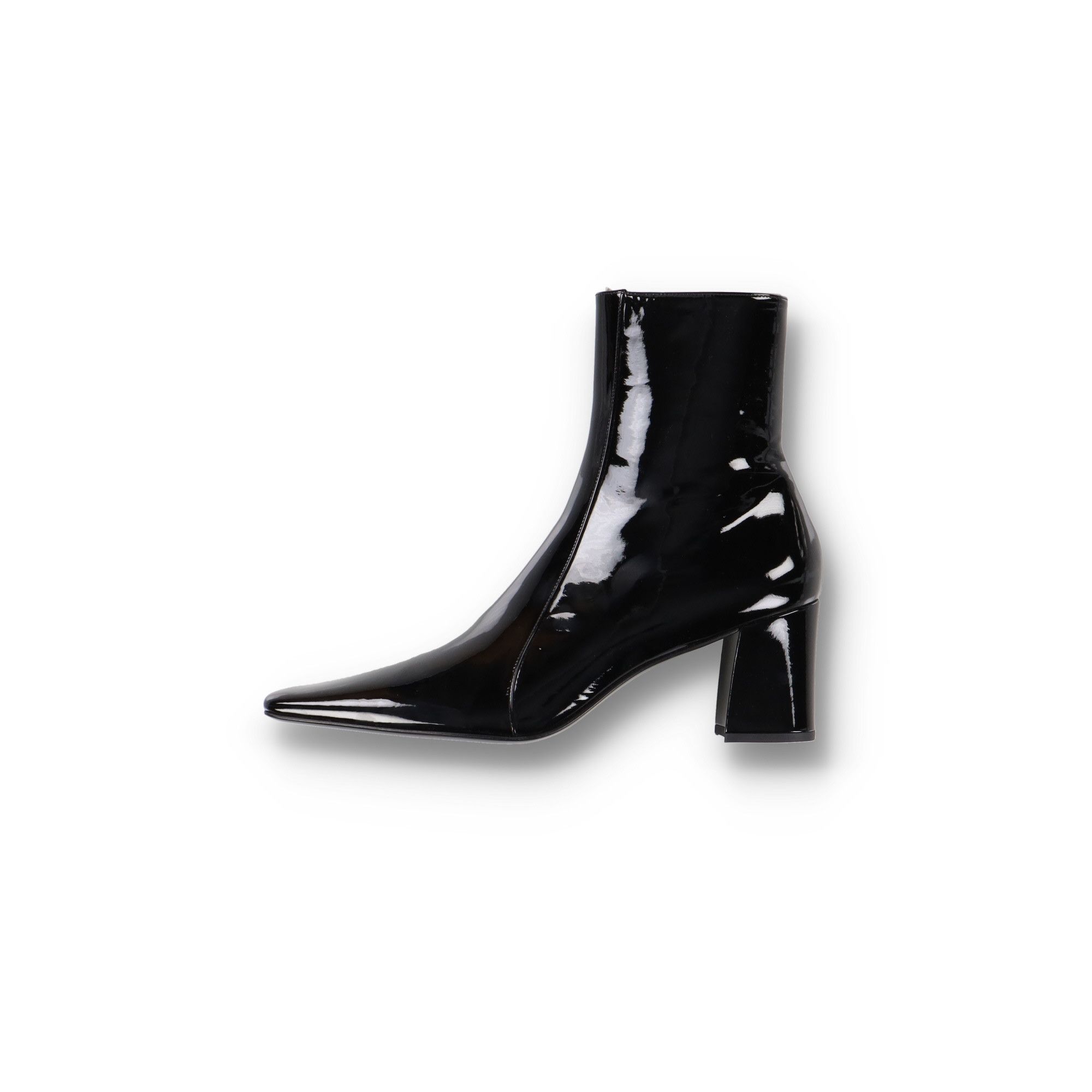 Saint Laurent Paris Black Patent Leather Otto 70 Zip Boots | Grailed