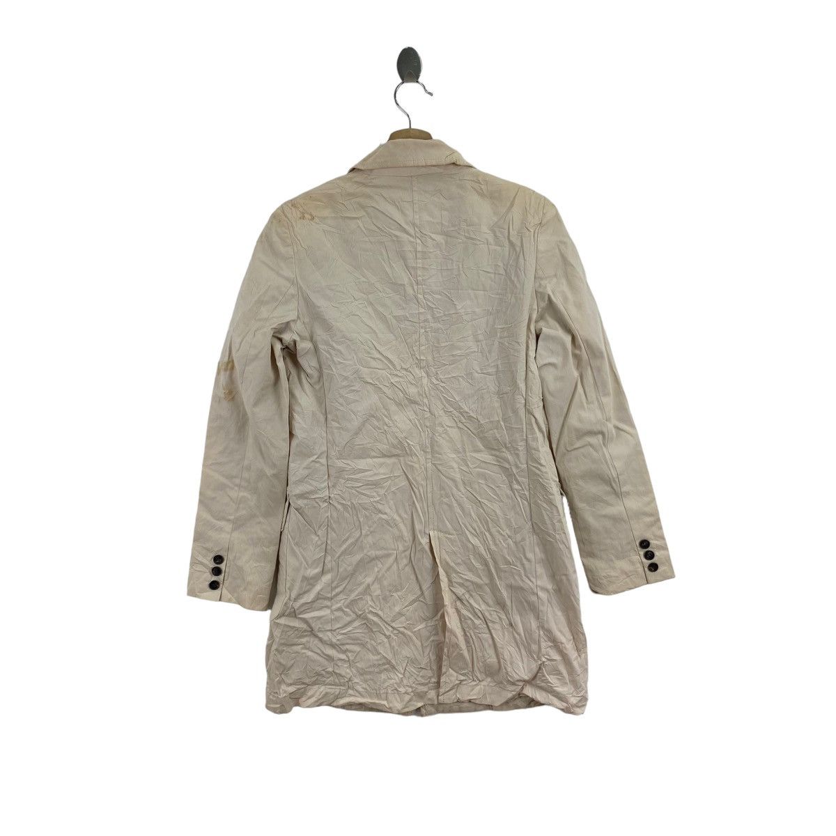 Michael Kors MICHAEL KORS USA Button Up Pockets Cream Parka Coat Size S / US 4 / IT 40 - 2 Thumbnail