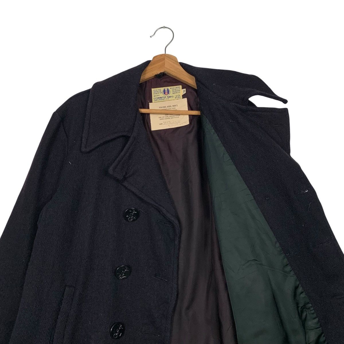 Vintage Military Uniform Double Breast Wool Peacoat #2297-C102 Size US M / EU 48-50 / 2 - 10 Thumbnail