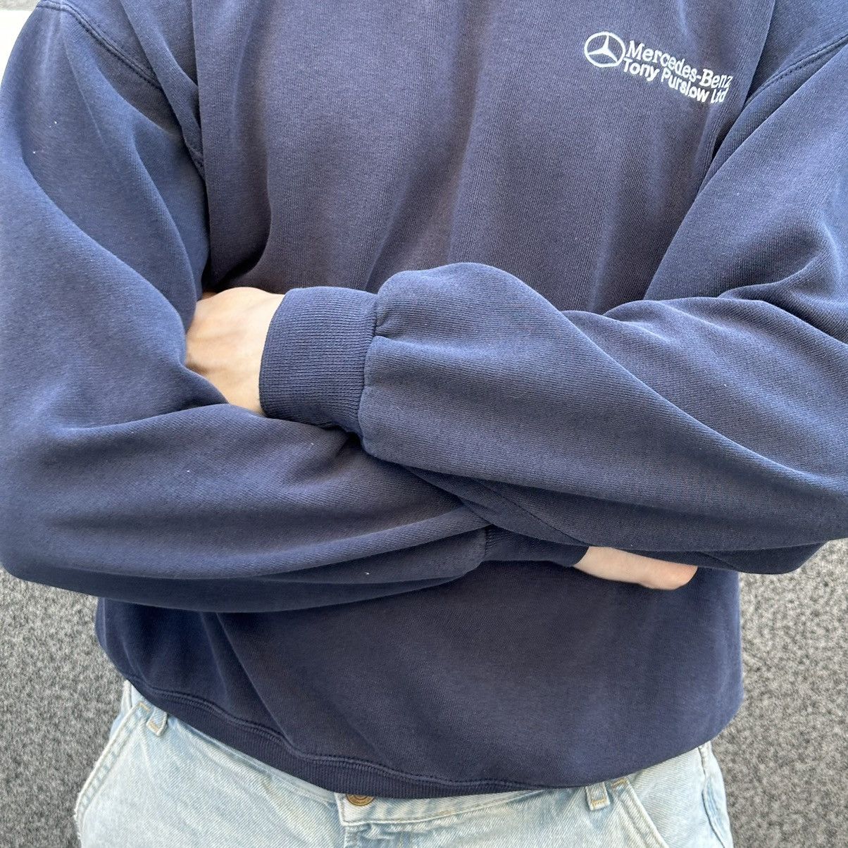 Mercedes-Benz × Vintage Vintage Mercedes-Benz Sweatshirt Small Logo Car Y2K 00s USA Size US L / EU 52-54 / 3 - 6 Thumbnail