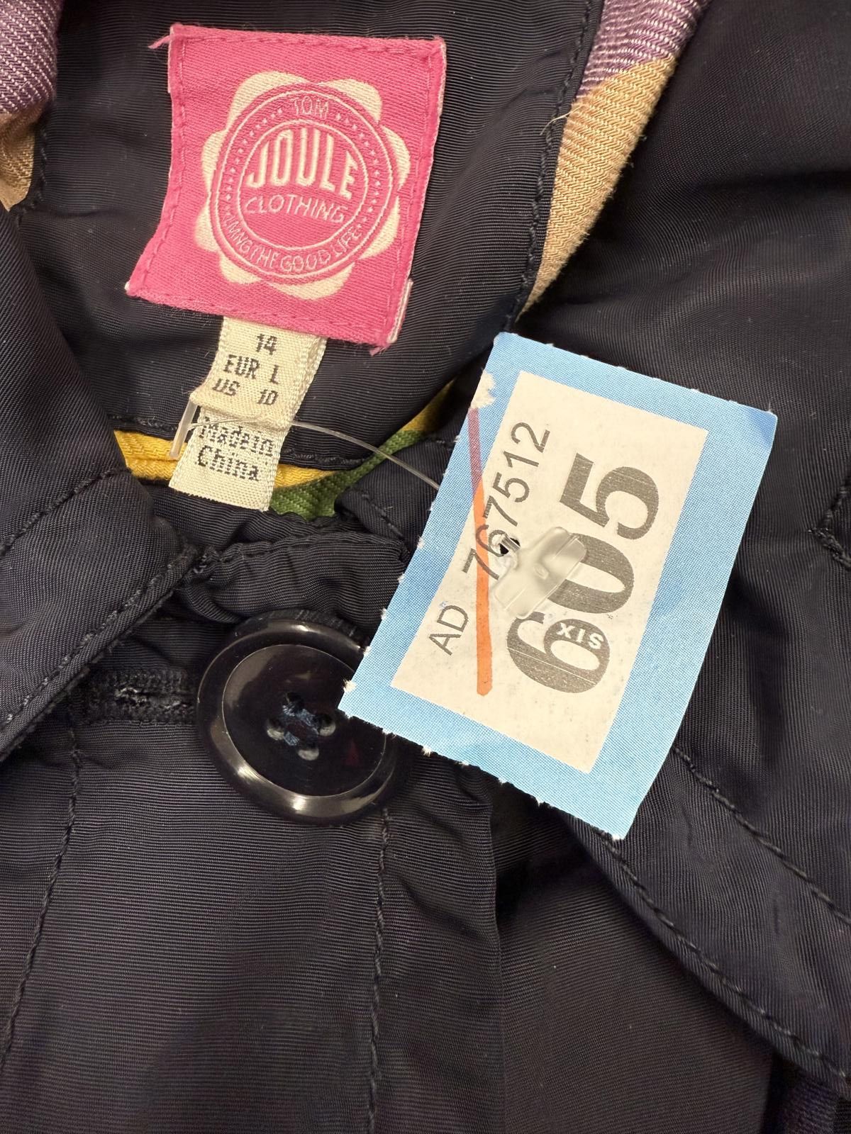Other Joule Navy Blue Lightweight Button-Up Coat with Belt Size L / US 10 / IT 46 - 2 Thumbnail
