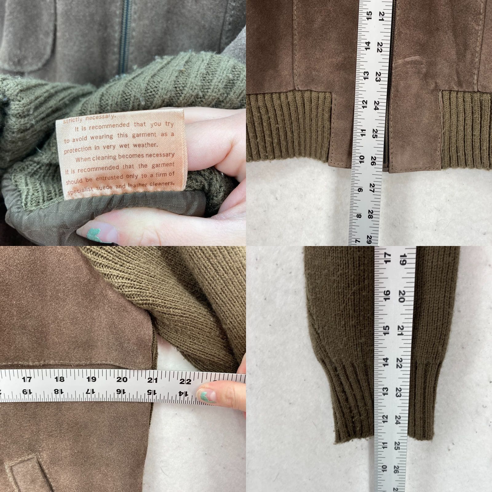 Vintage VINTAGE Peter England Cowhide Leather Jacket Mens XL Brown Wool Sweater Arms Jacket Size US XL / EU 56 / 4 - 8 Thumbnail