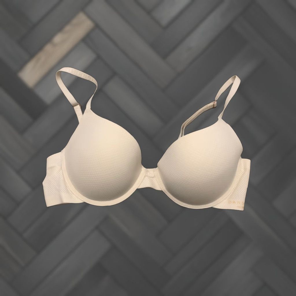 Vintage DANSKIN INTIMATES 36B White Push Up Bra Size ONE SIZE - 1 Thumbnail
