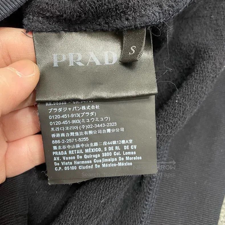 Prada Prada Navy Logo Zip Hooded Jacket. Size US S / EU 44-46 / 1 - 4 Thumbnail