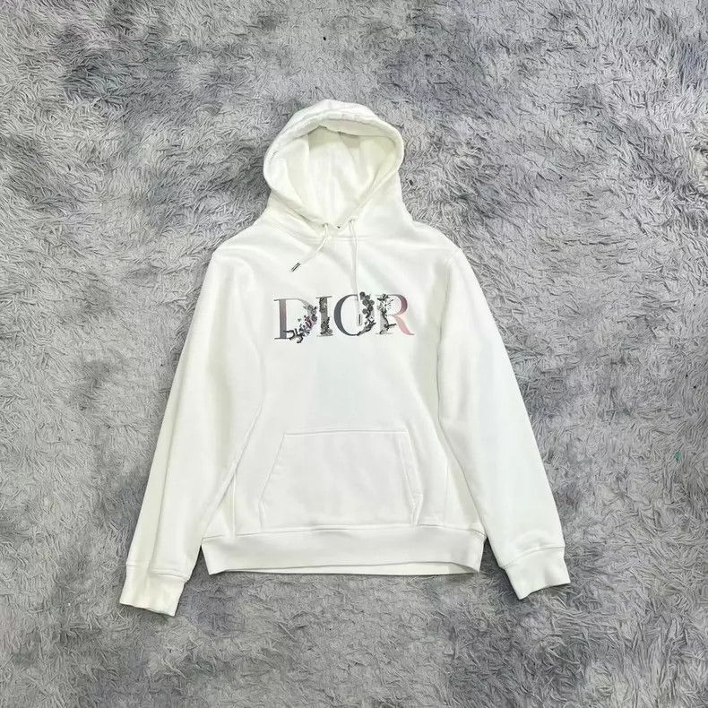 Dior Dior Letter embroidery loose hooded long-sleeved sweatshir Size US S / EU 44-46 / 1 - 1 Thumbnail