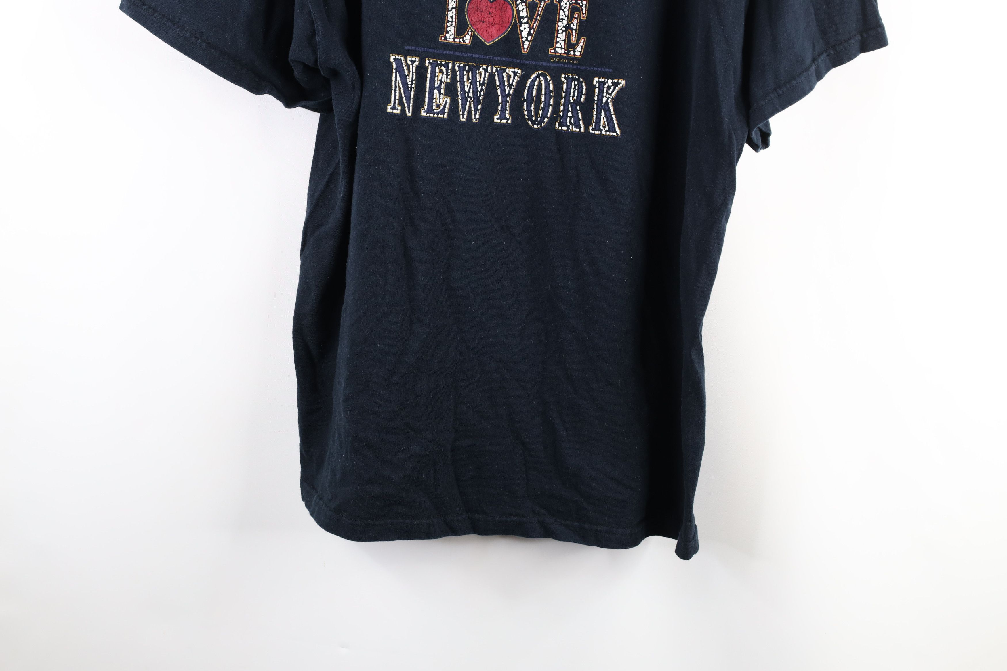 Vintage Vintage 90s Streetwear Thrashed I Love New York T-Shirt Size US XL / EU 56 / 4 - 3 Thumbnail