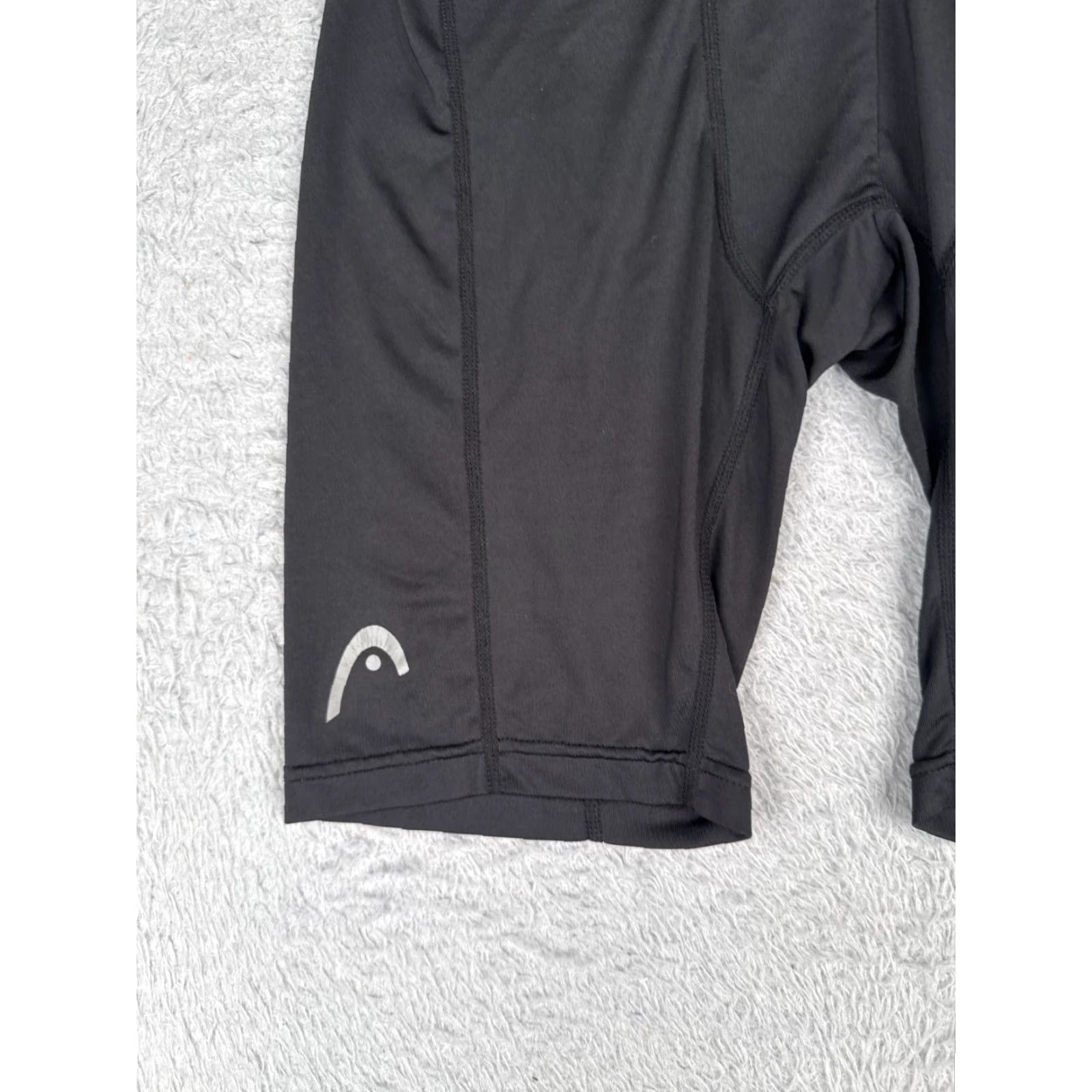 Vintage HEAD Men Shorts Small Black Spandex Polyester Athletic Compression Waistband Workout Sports Gym Size US 29 - 3 Thumbnail