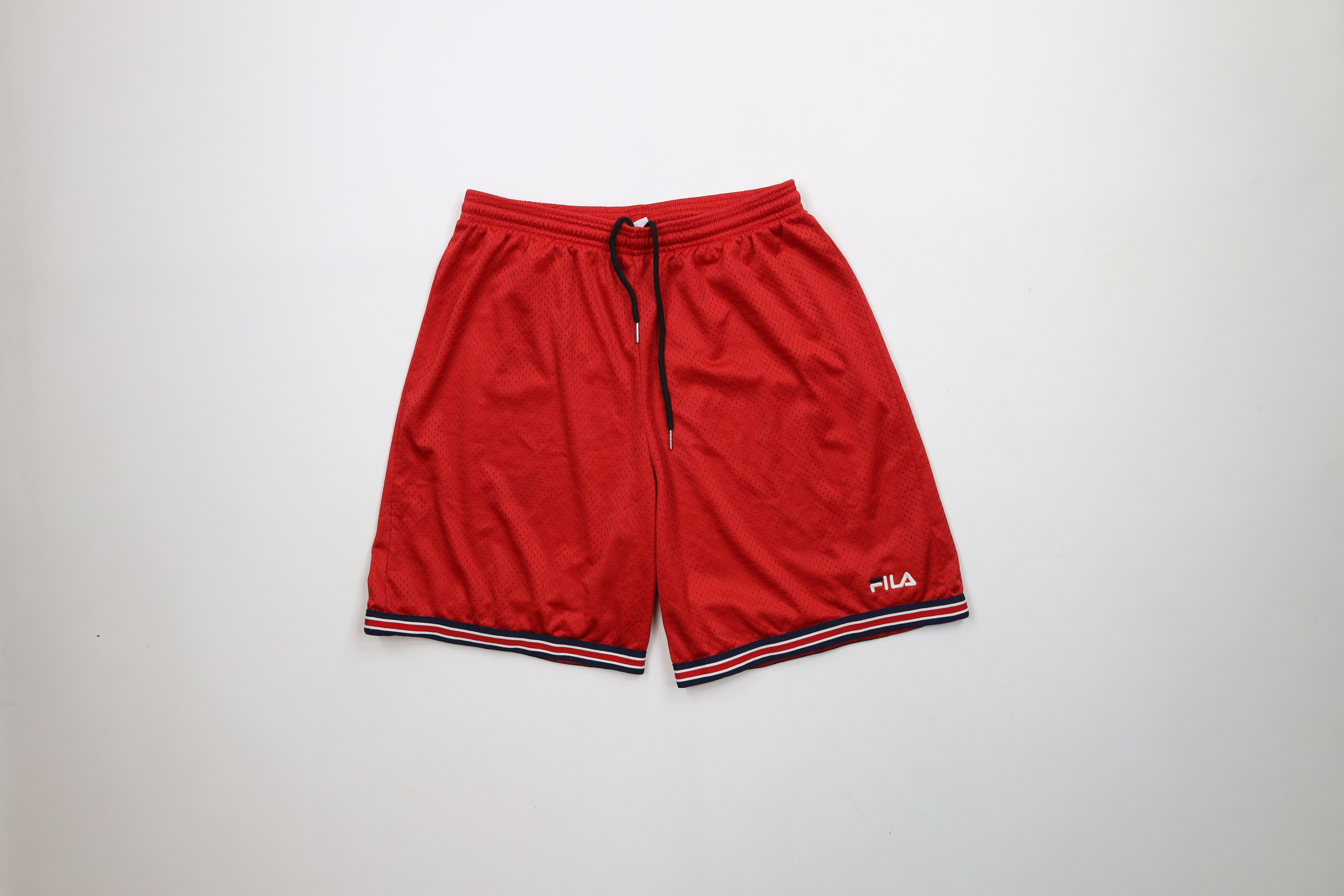 Fila × Vintage Vintage 90s Fila Striped Above Knee Basketball Shorts USA Size US 36 / EU 52 - 1 Thumbnail