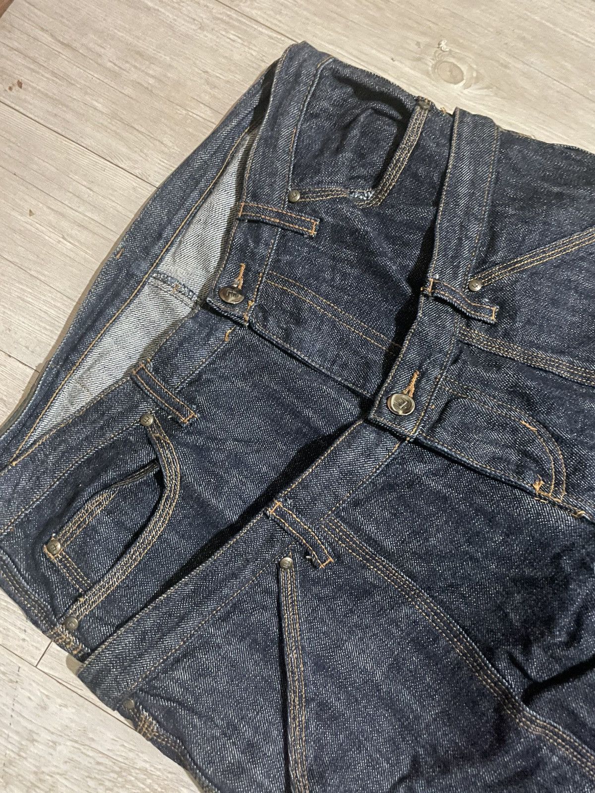 Edwin Rare❗️ Bushpants Edwin Jeans Double Waist Denim Size US 33 - 15 Thumbnail