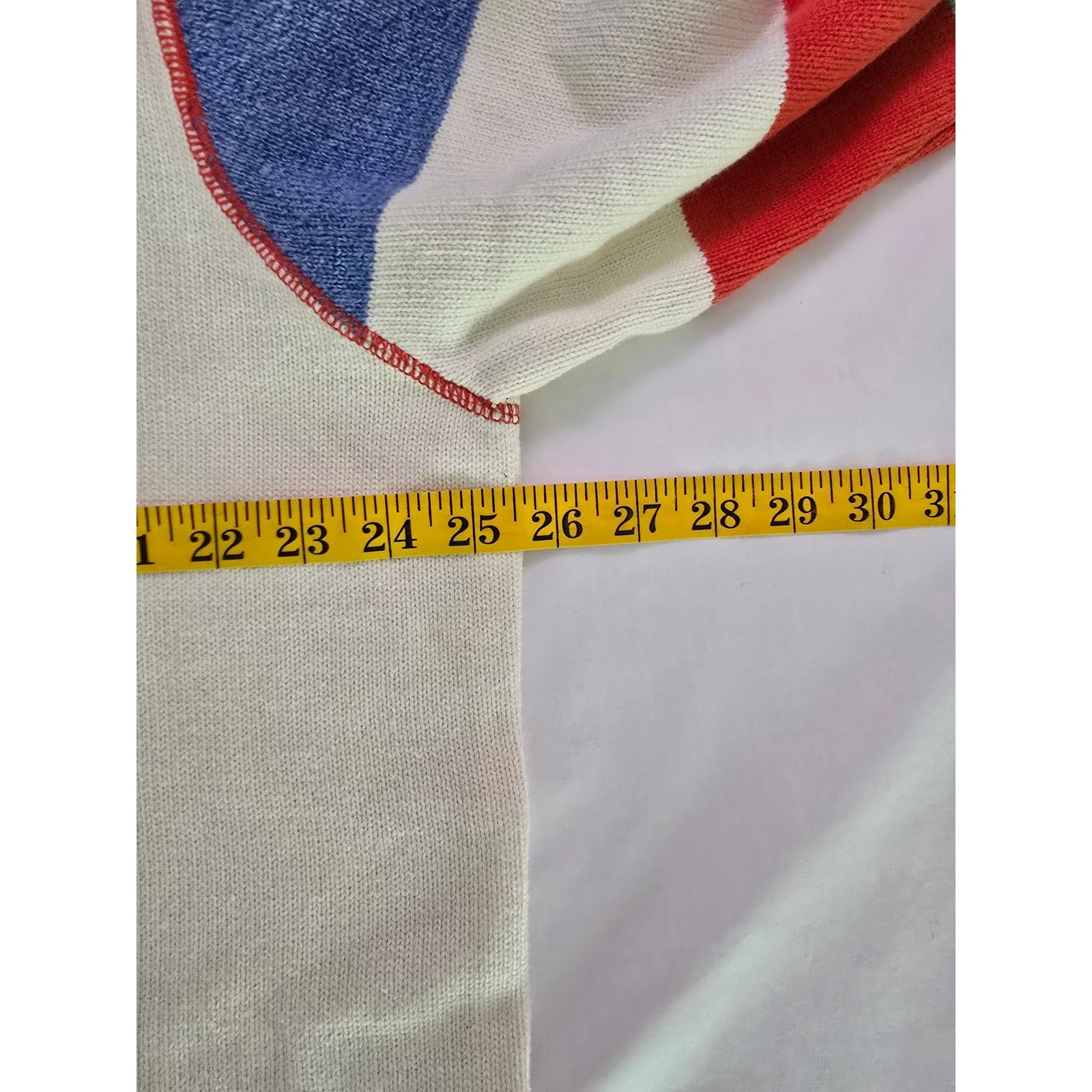 Liz Claiborne Liz Claiborne Sweatshirt Womens 2X Vneck Multicolor Sweater Size L / US 10 / IT 46 - 8 Thumbnail