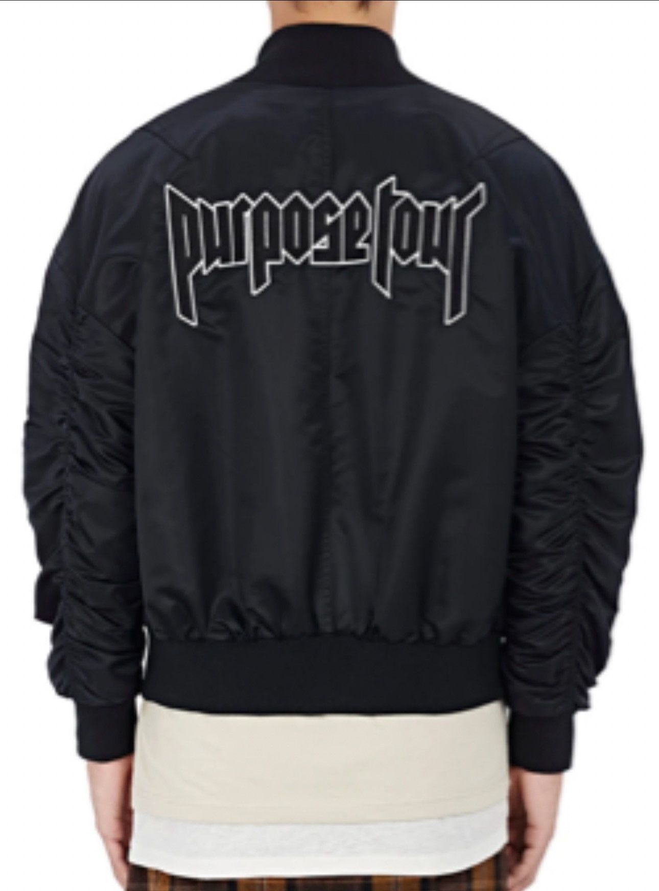 image of Fear Of God X Purpose Tour Bomber Jacket in Black, Men's (Size Large)