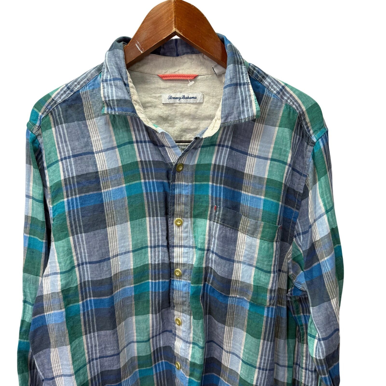 Tommy Bahama Tommy Bahama Men's Shirt sz Large 100% Linen # G672 Size US L / EU 52-54 / 3 - 7 Thumbnail