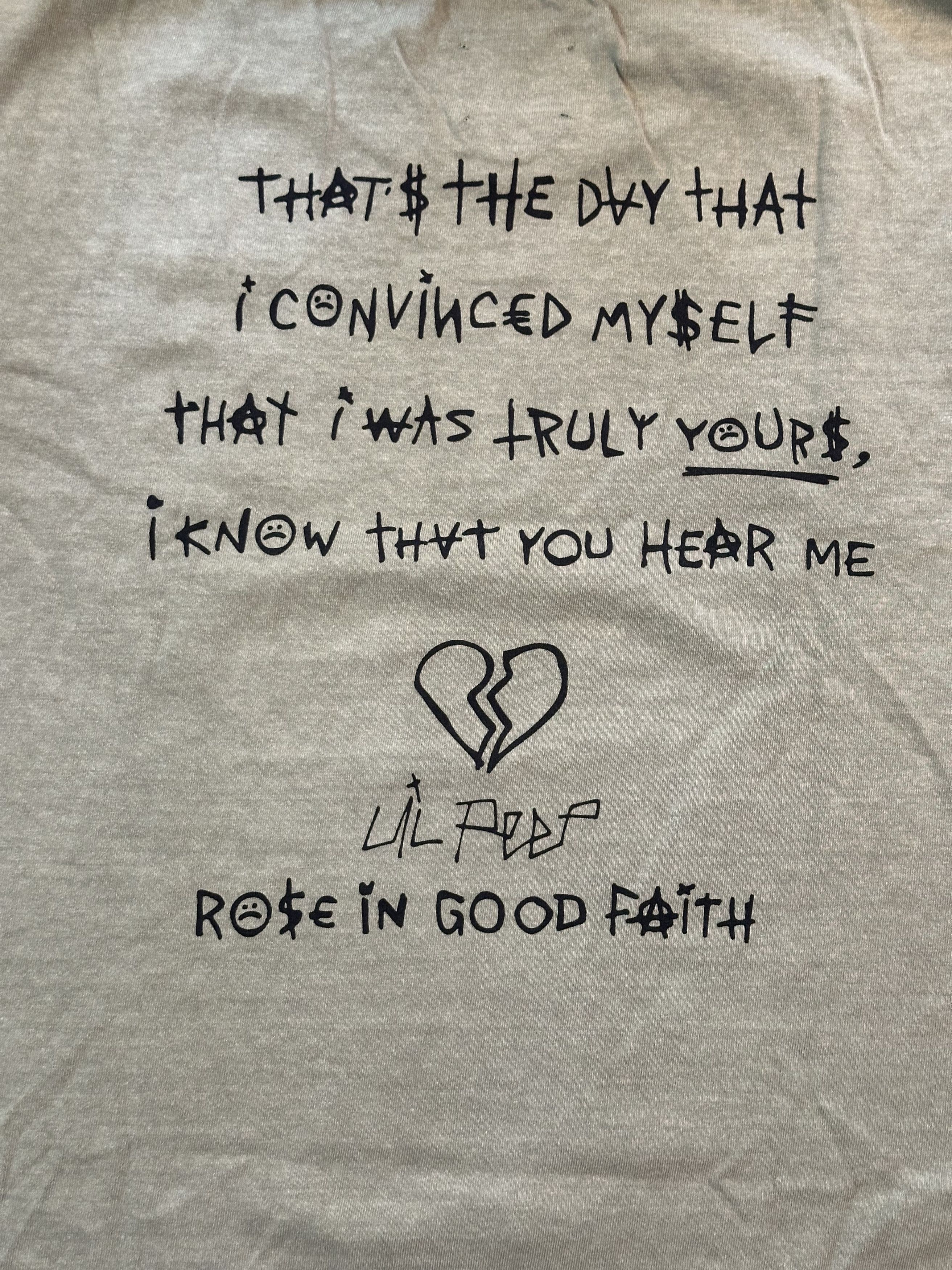 Lil Peep ROSE IN GOOD FAITH x Greenpeace x Lil Peep T-Shirt Size US L / EU 52-54 / 3 - 3 Thumbnail