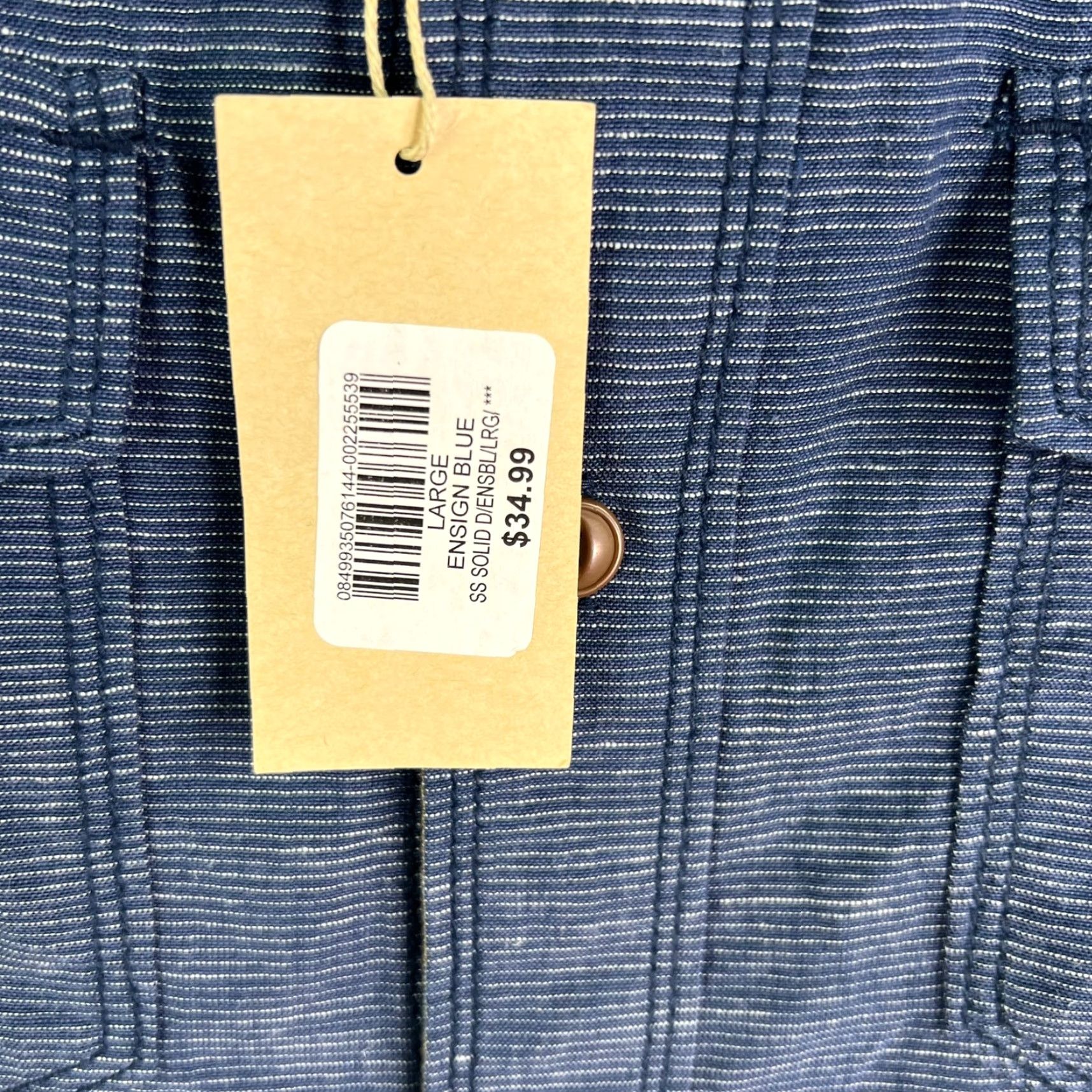 Vintage RedHead Blue Striped Button-Up Shirt Mens Size L Short Sleeve NWT Casual Outdoor Size US L / EU 52-54 / 3 - 4 Thumbnail