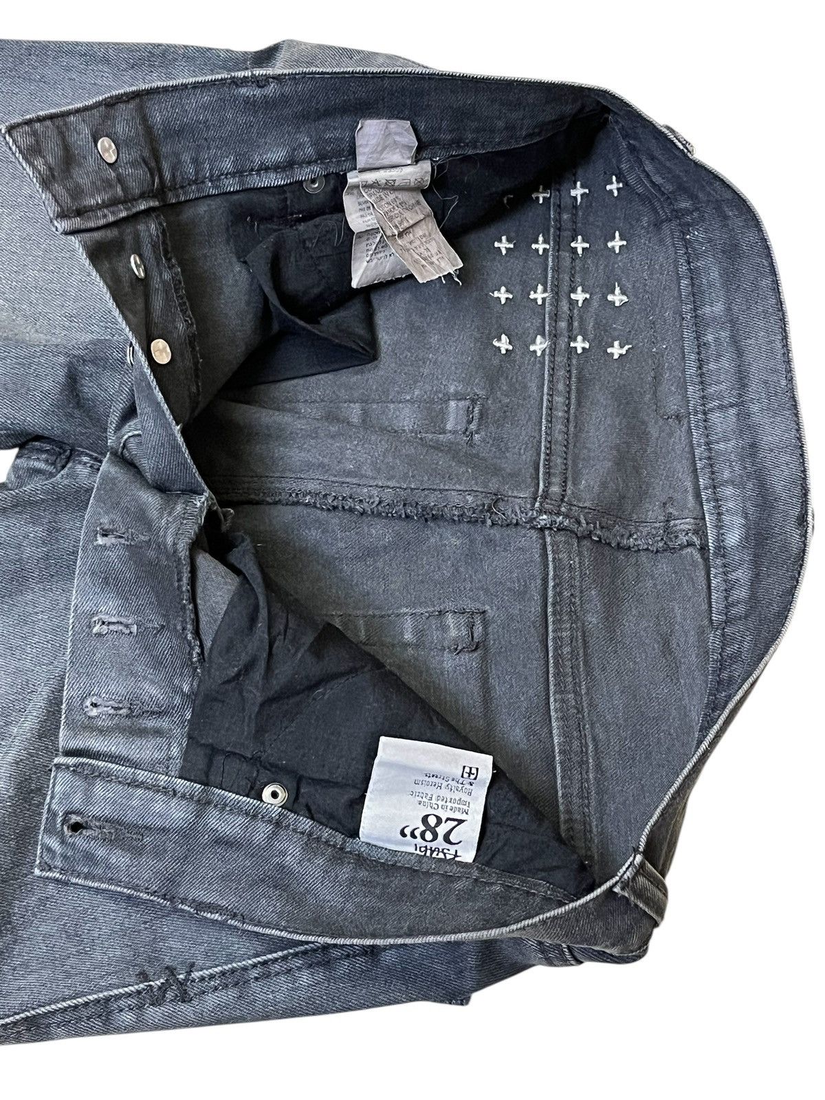 Ksubi FADED🔥KSUBI/TSUBI BLACK STRETCH COTTON SKINNY JEANS Size US 29 - 12 Thumbnail