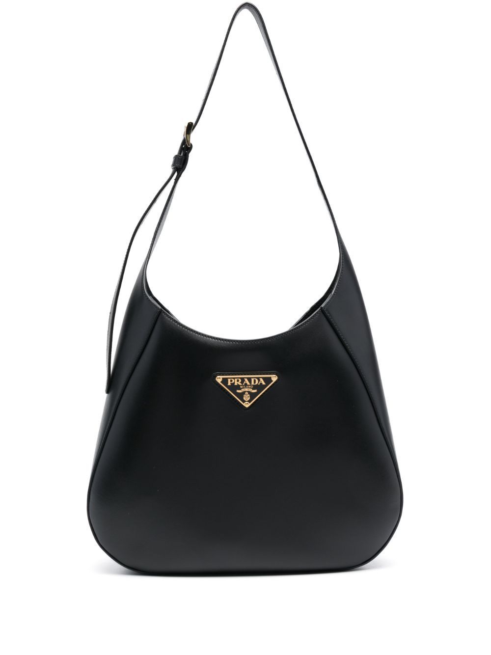 Prada Black Leather Shoulder Bag Size ONE SIZE - 1 Thumbnail