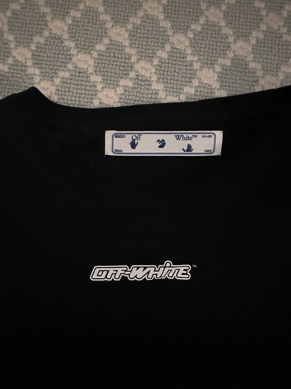 Off-White “Off-White” Pink Logo Long-Sleeved Shirt Size US XL / EU 56 / 4 - 3 Thumbnail