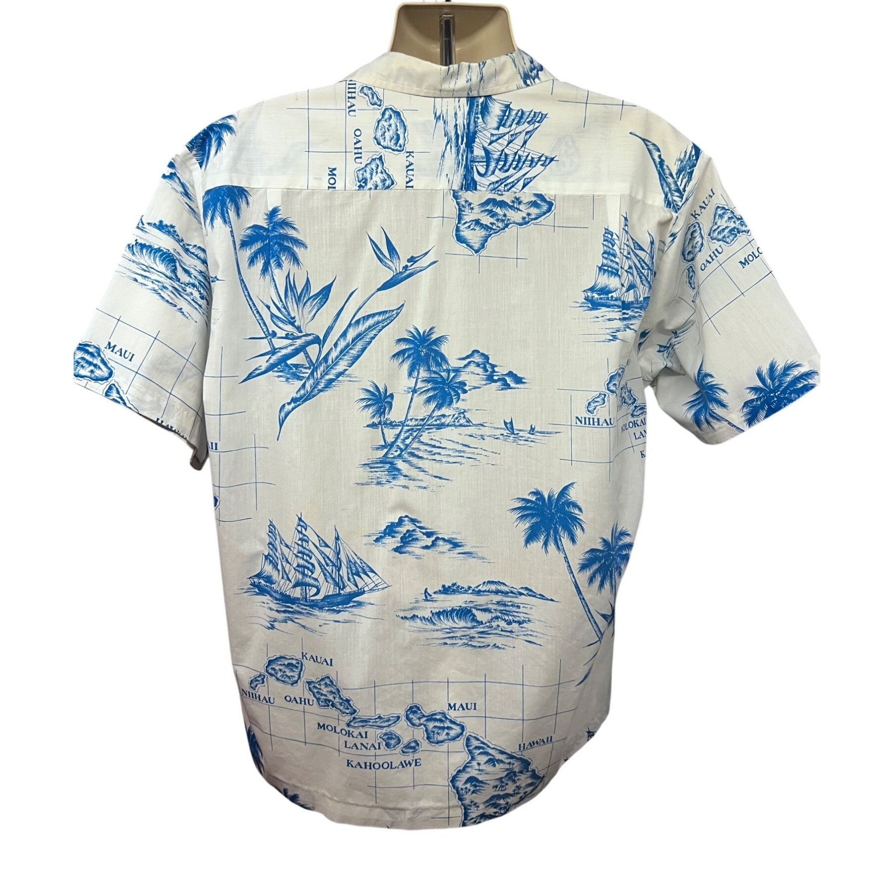 Vintage Kai Nani Vintage Hawaii Aloha Nautical Button Up Shirt Size US XL / EU 56 / 4 - 2 Thumbnail