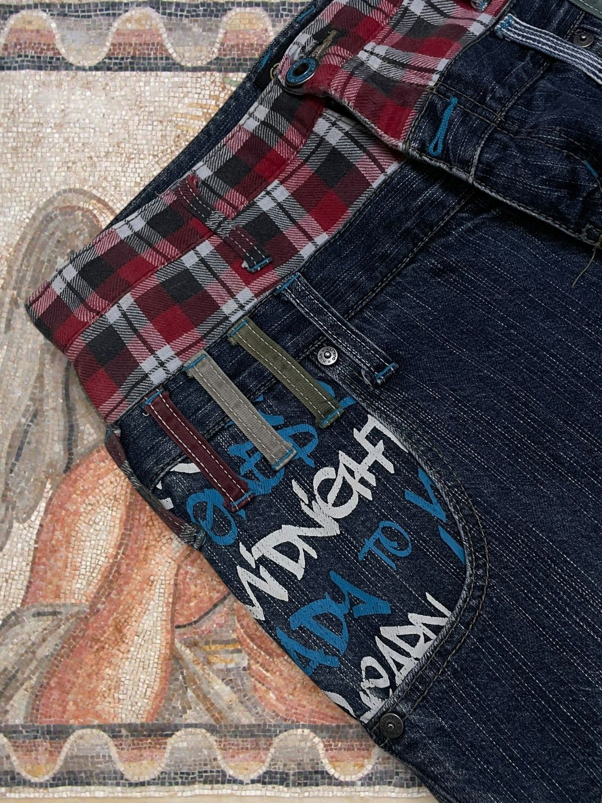 Hysteric Glamour Vintage Og 90s Japan Designer Antful Punk Double Waist Denim Size US 29 - 8 Thumbnail