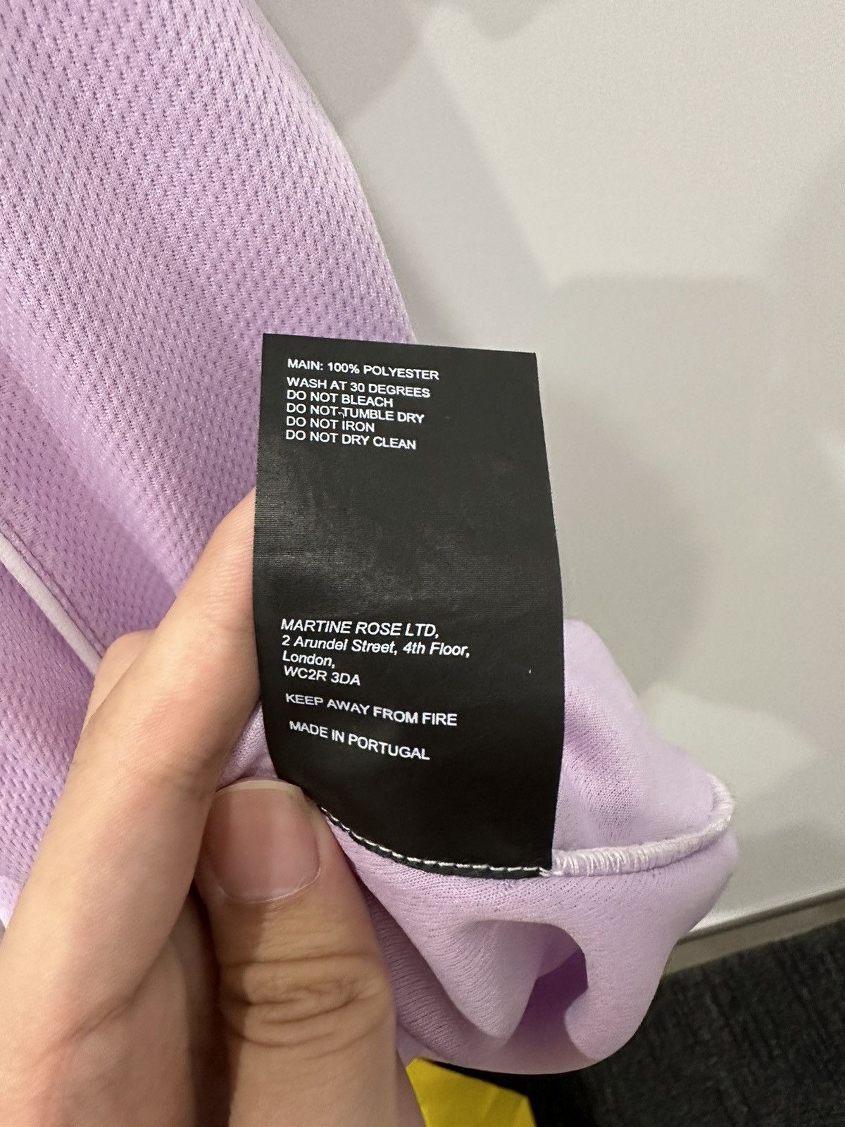 Martine Rose pink-purple double-split shirt short-sleeved T-shirt Size US S / EU 44-46 / 1 - 10 Thumbnail
