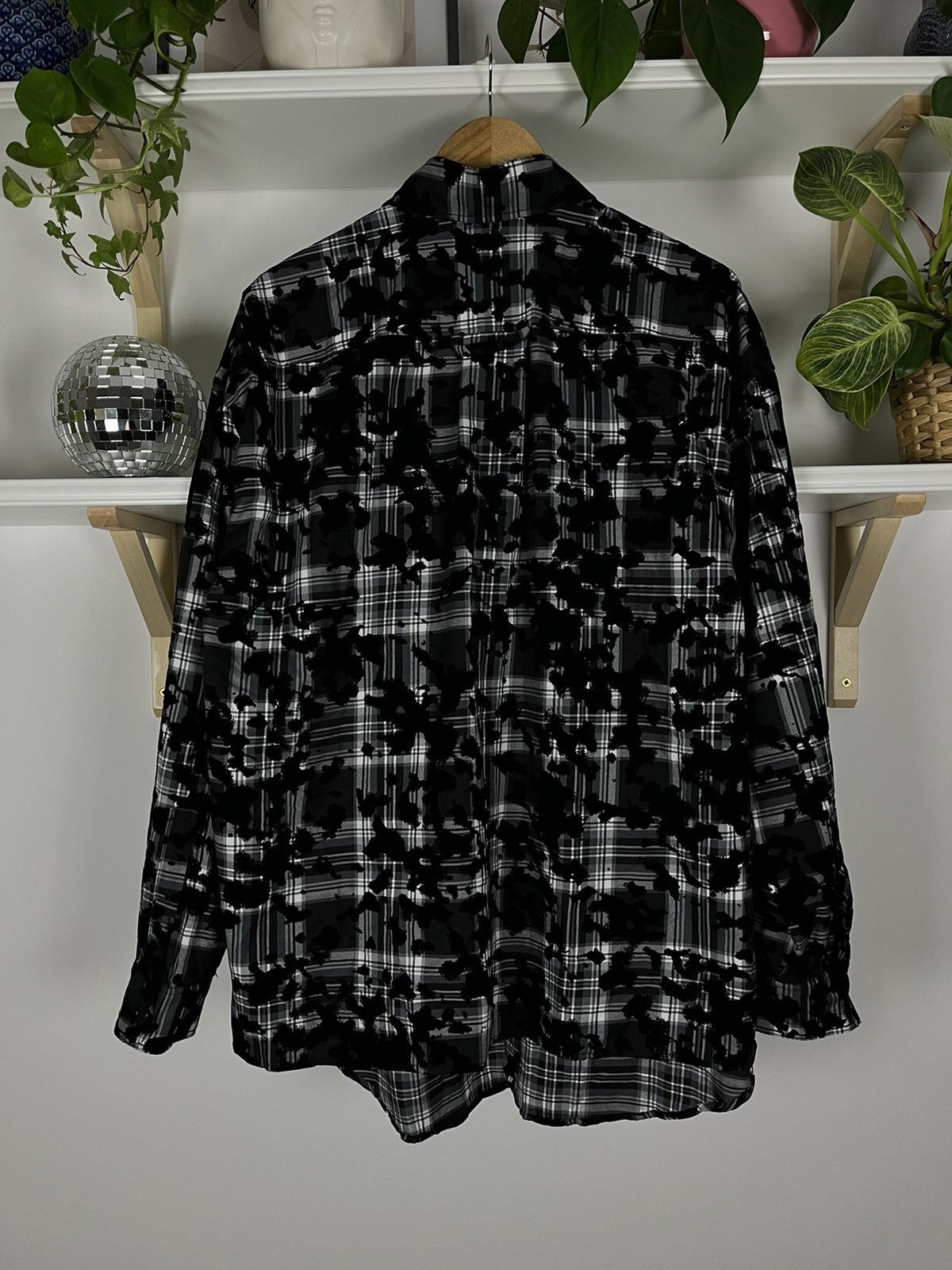 Black/White Oversized Button Shirt